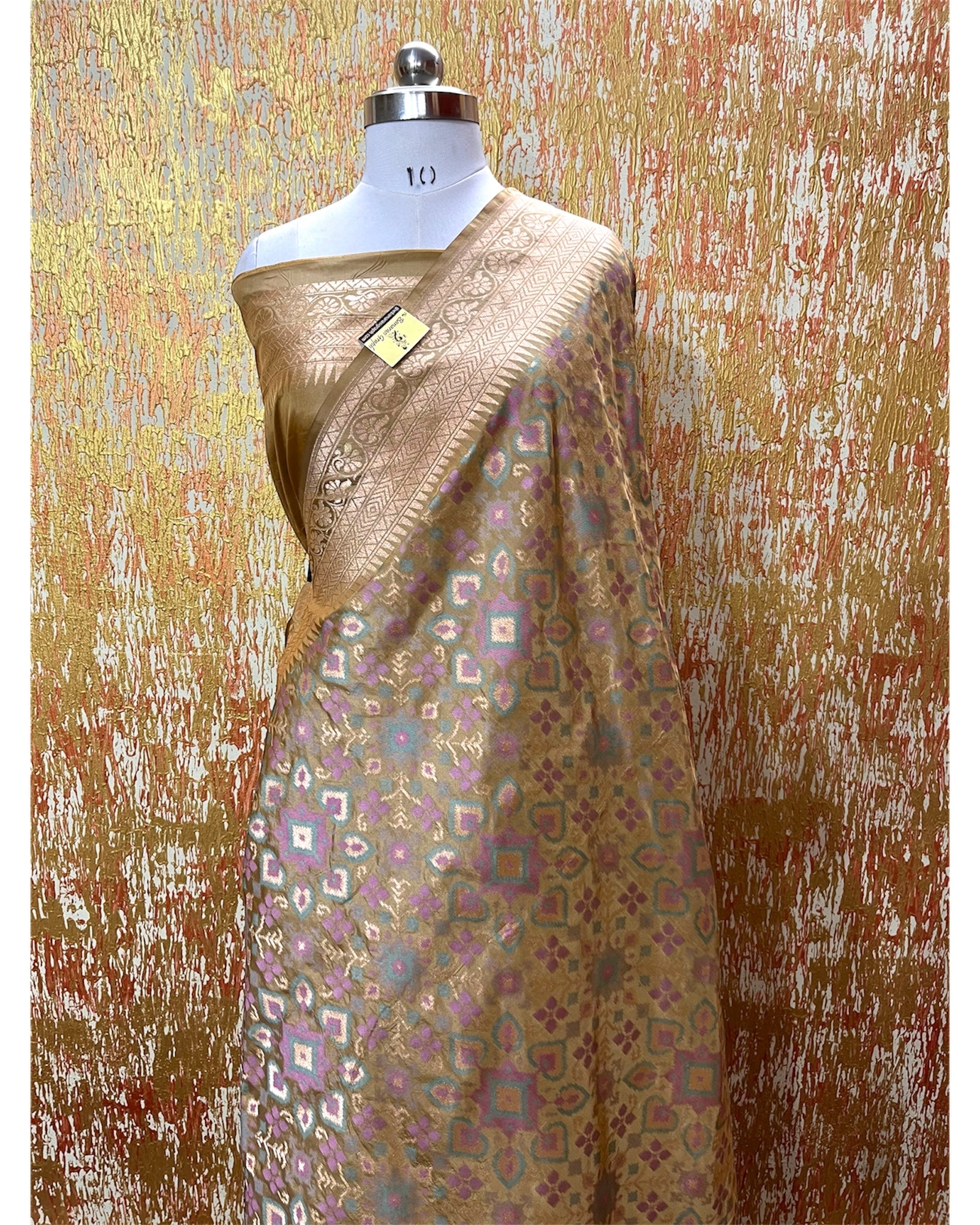 Pure Katan Handloom Silk - All Over Jaal Work with Meenakari Banarasi Saree