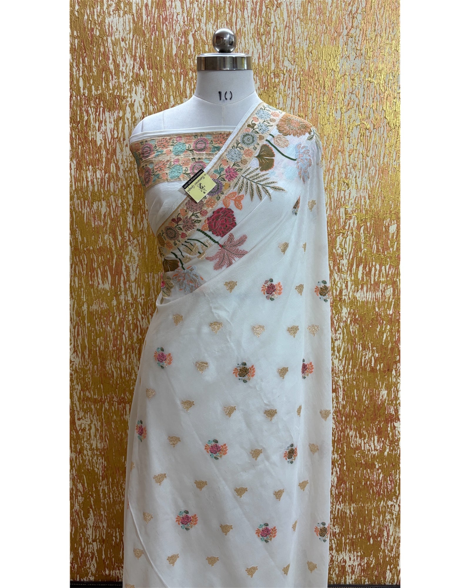 Pure Chiffon Khaddi with Meenakari - Banarasi Saree