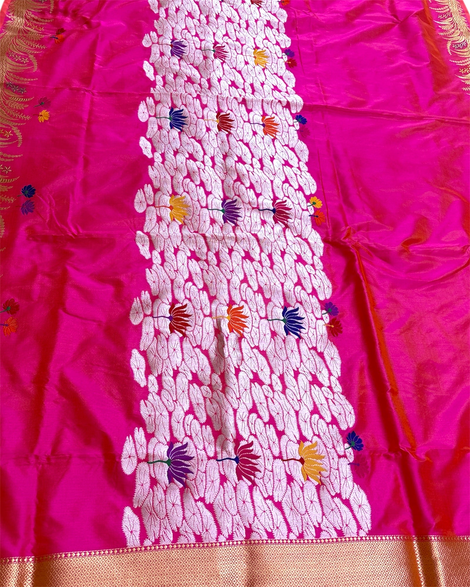 Pure Katan Handloom Silk - Kadhua Motifs Banarasi Saree