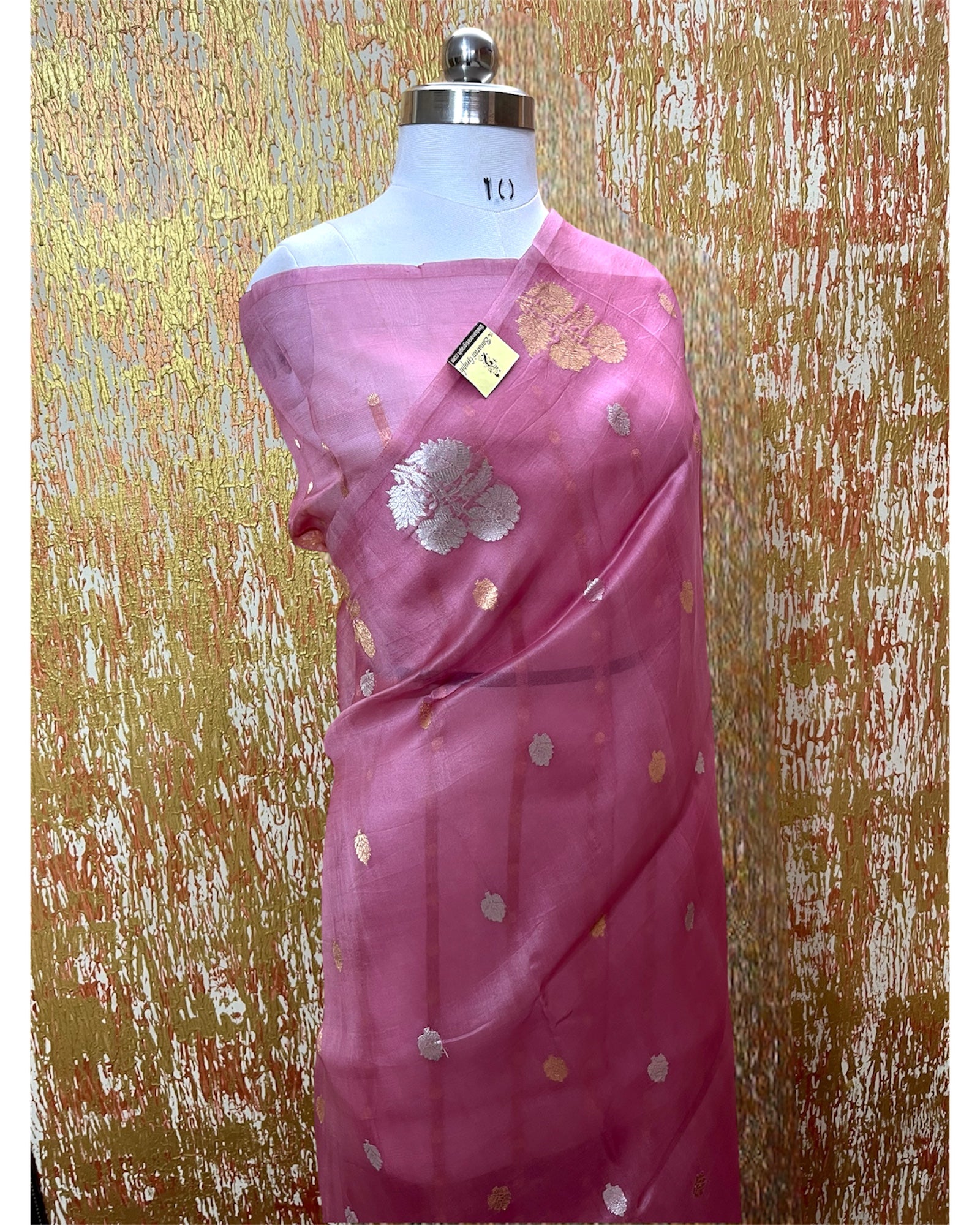 Pure Kora Handloom Silk - Kadhua Motifs Banarasi Saree