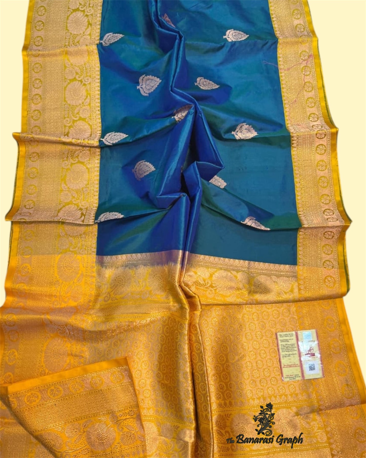 Pure Katan Handloom Silk - Kadhua Motifs Banarasi Saree