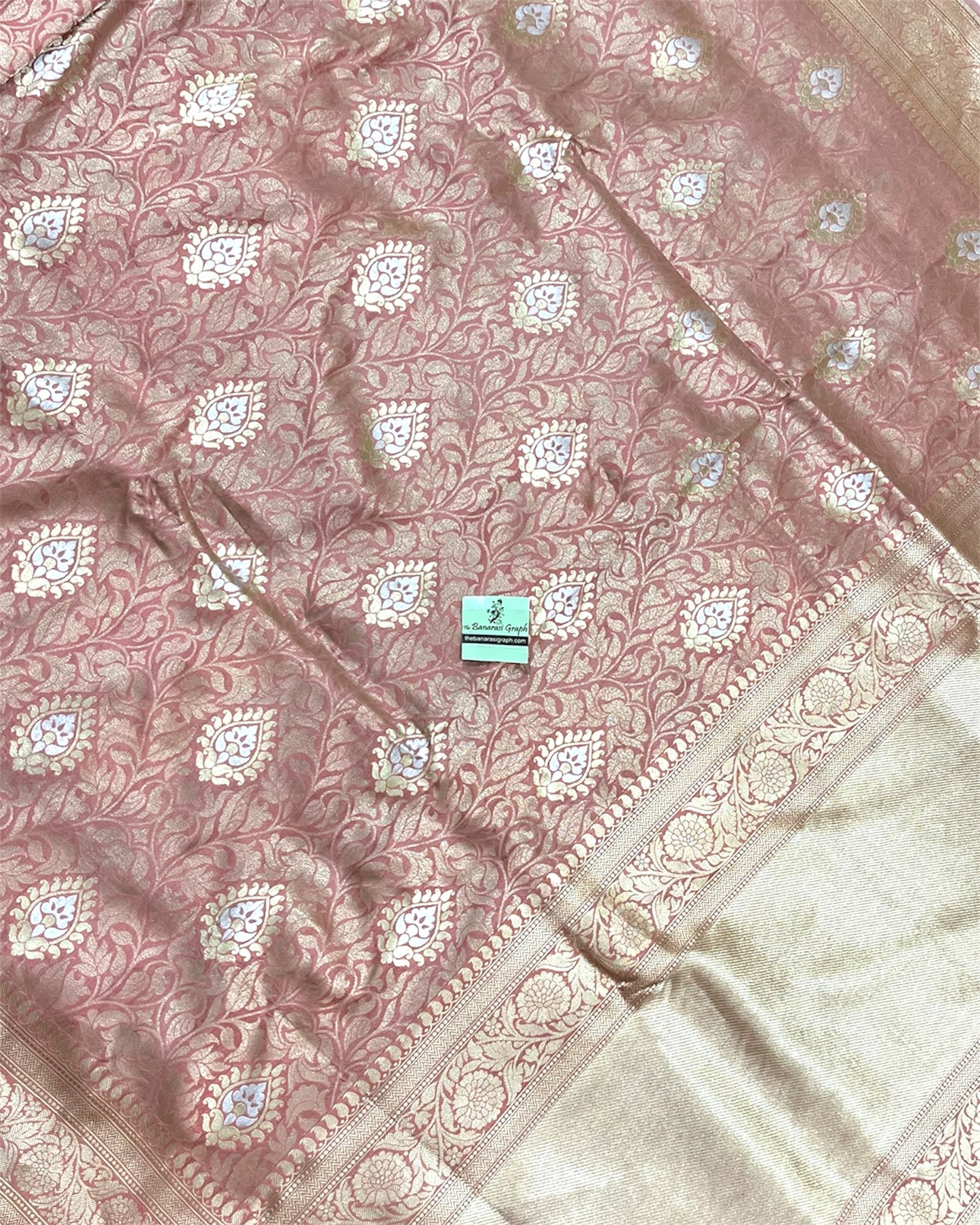 Pure Katan Handloom Silk - All Over Jaal Work with Meenakari Banarasi Saree