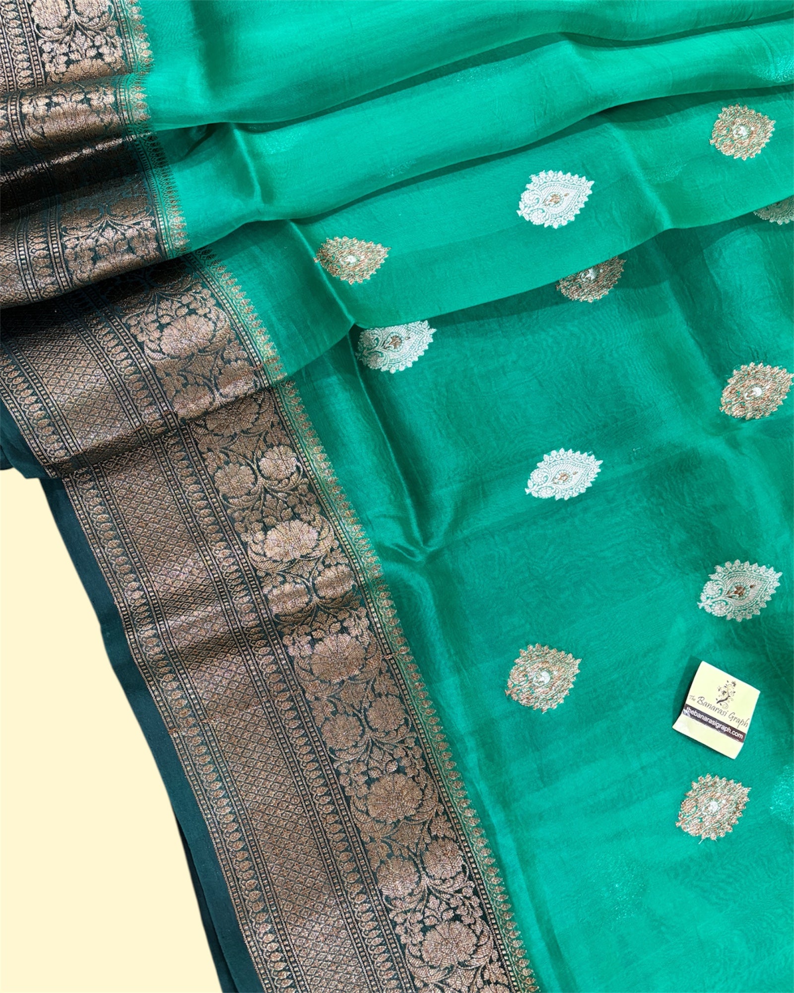 Pure Kora Silk - Sona Rupa Banarasi Saree