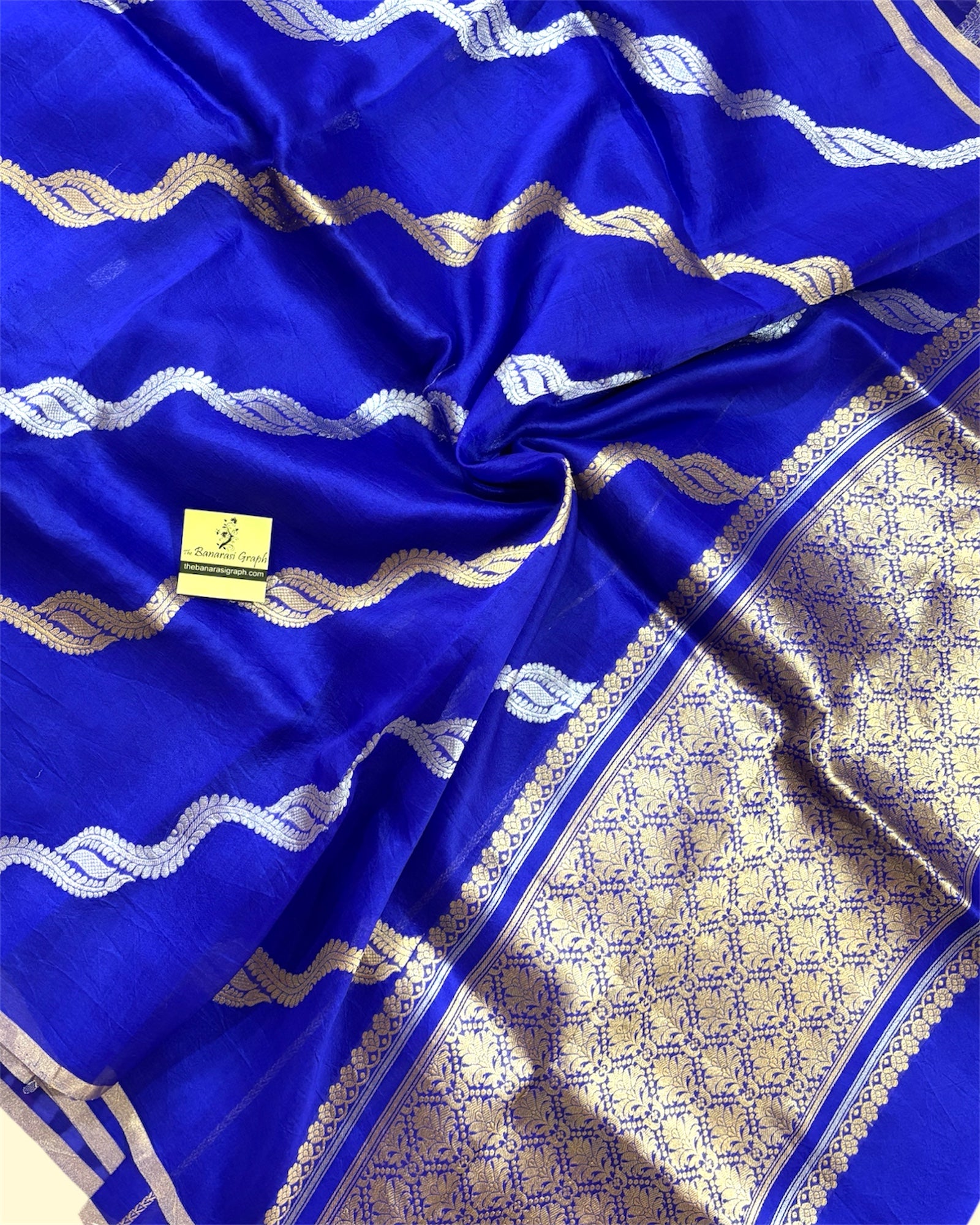 Pure Kora Handloom Silk - Kadhua Motifs Sona Rupa Banarasi Saree
