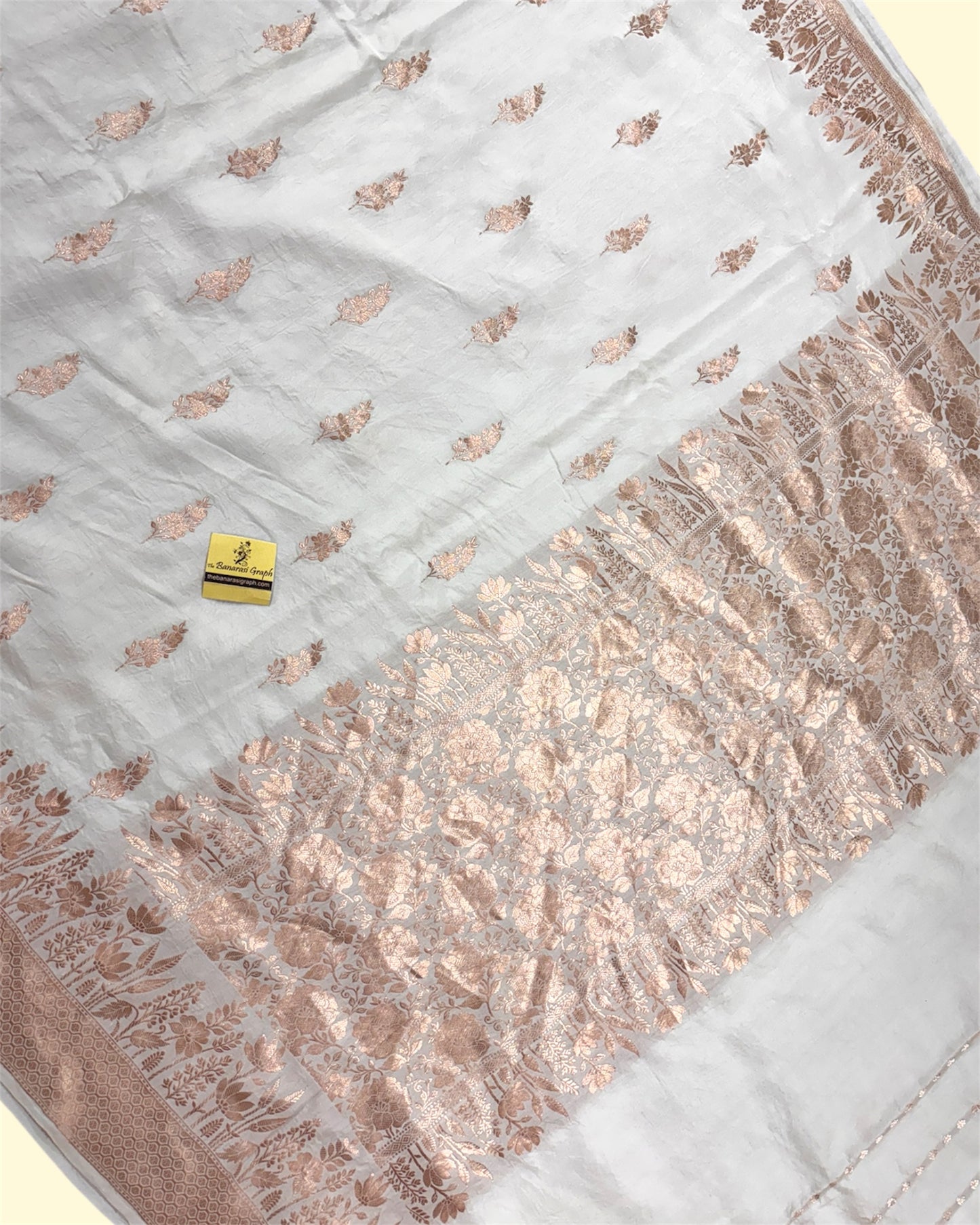 Pure Mashru Handloom Silk - Kadhua Motifs Banarasi Saree