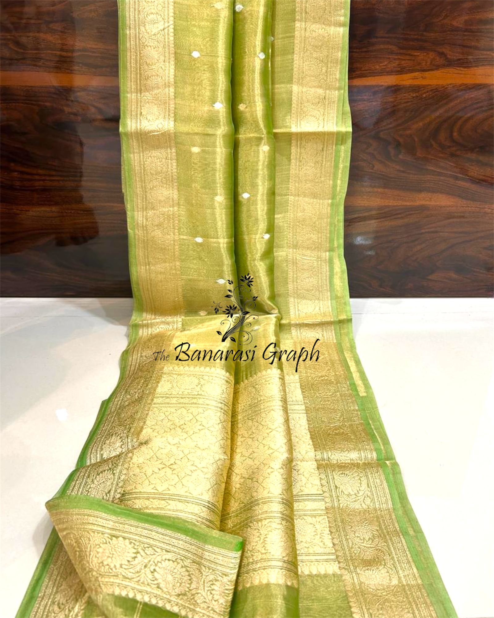 Pure Kora Tissue Handloom Silk - Sona Rupa Kadhua Motifs Banarasi Saree