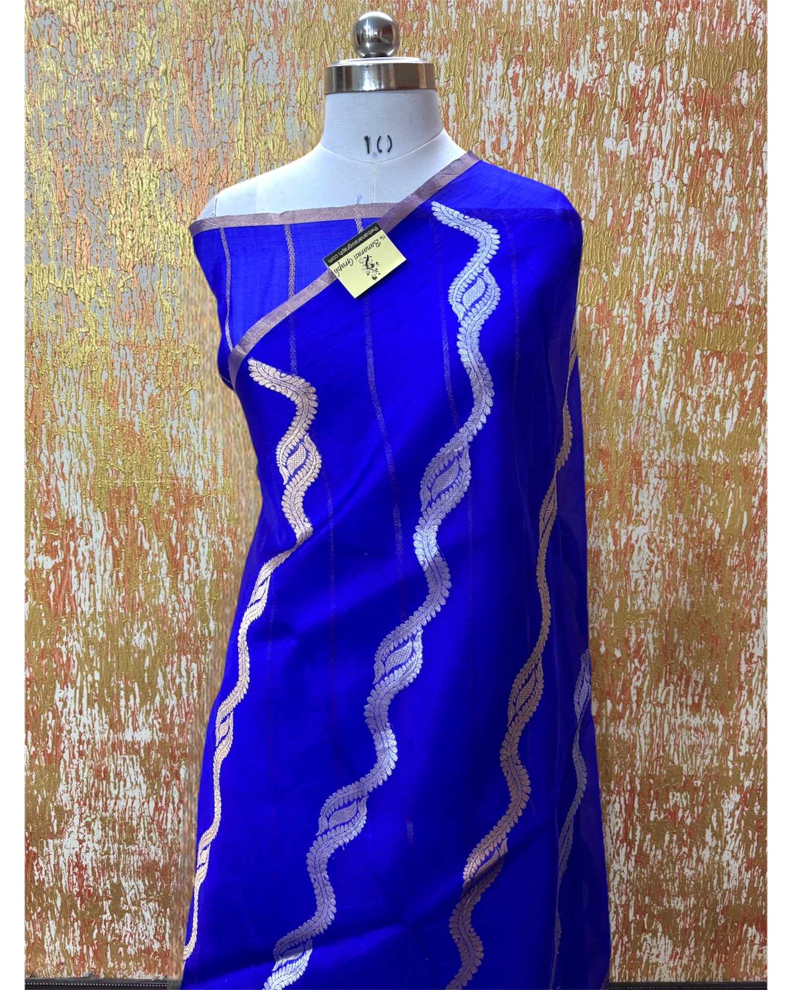 Pure Kora Handloom Silk - Kadhua Motifs Sona Rupa Banarasi Saree