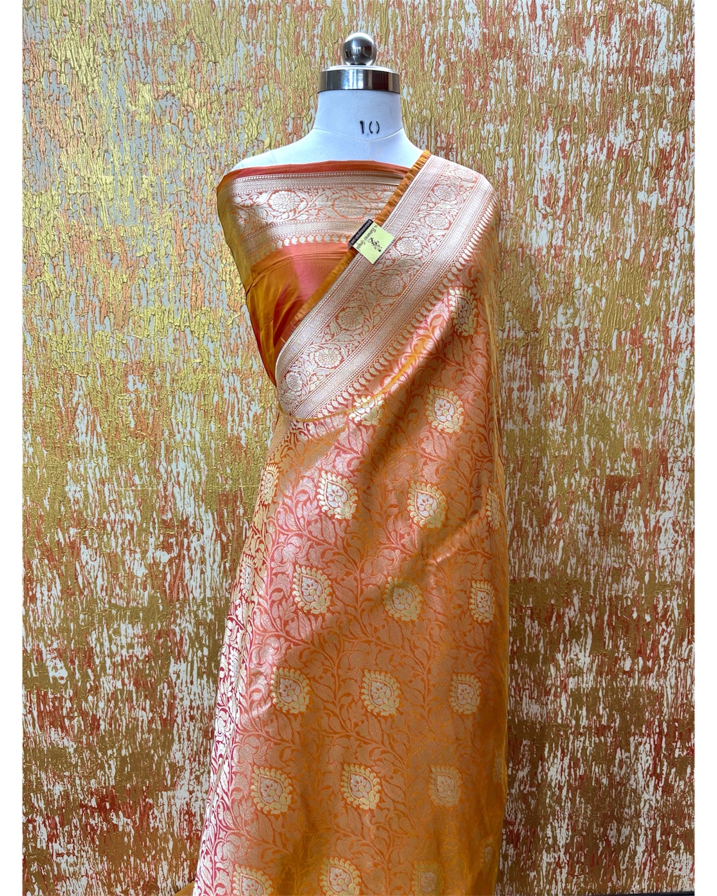 Pure Katan Handloom Silk - All Over Jaal Work with Meenakari Banarasi Saree