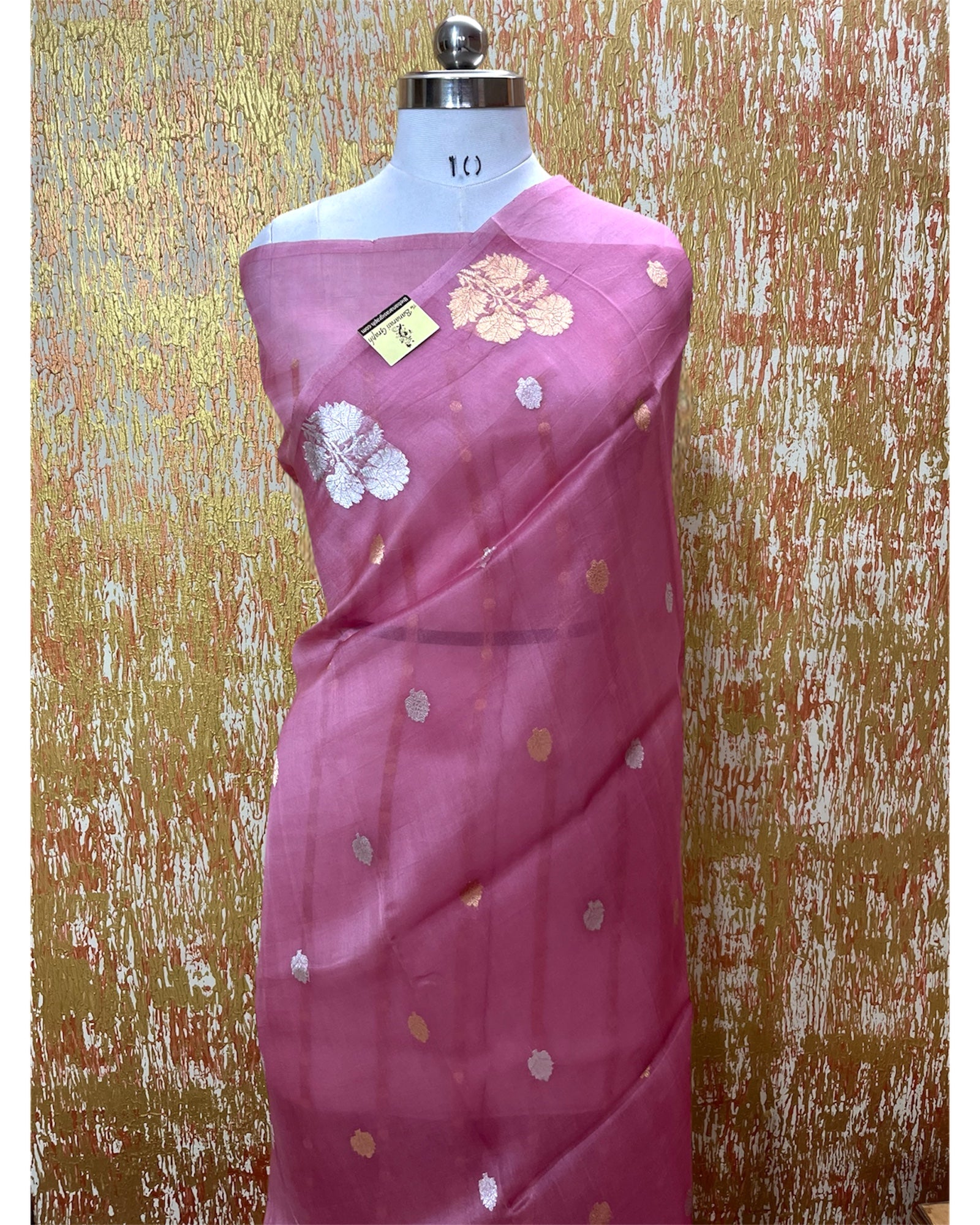 Pure Kora Handloom Silk - Kadhua Motifs Banarasi Saree