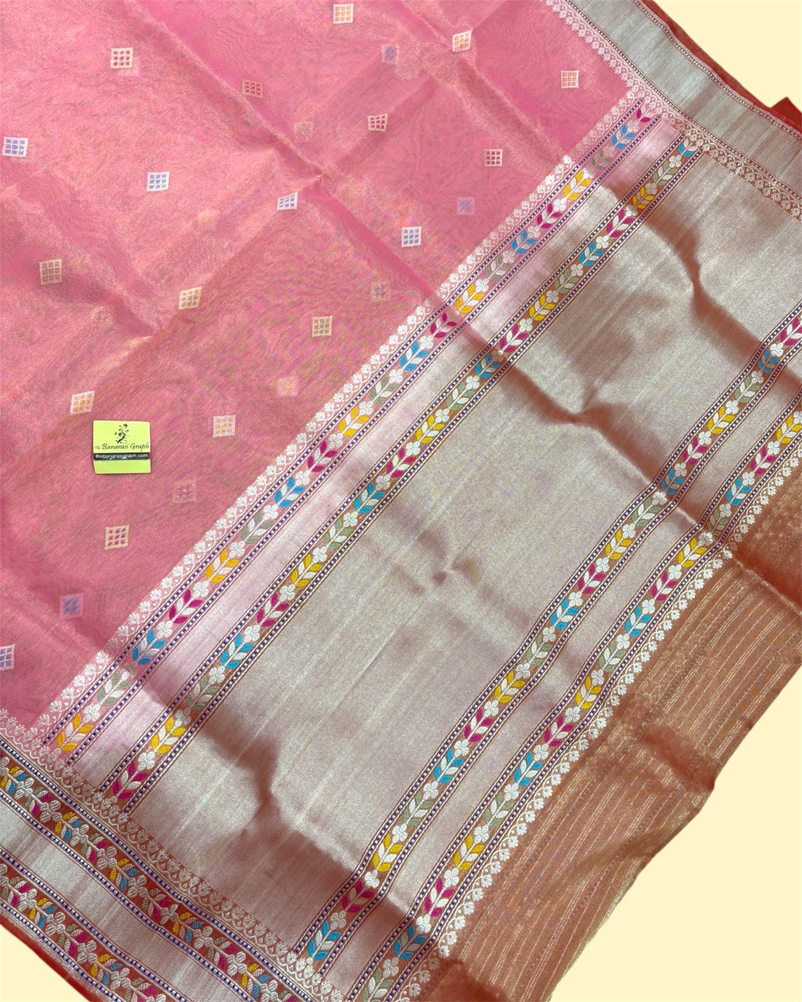Pure Tissue Handloom Silk - Kadhua Motifs Sona Rupa With Meenakari Katan Border Banarasi Saree