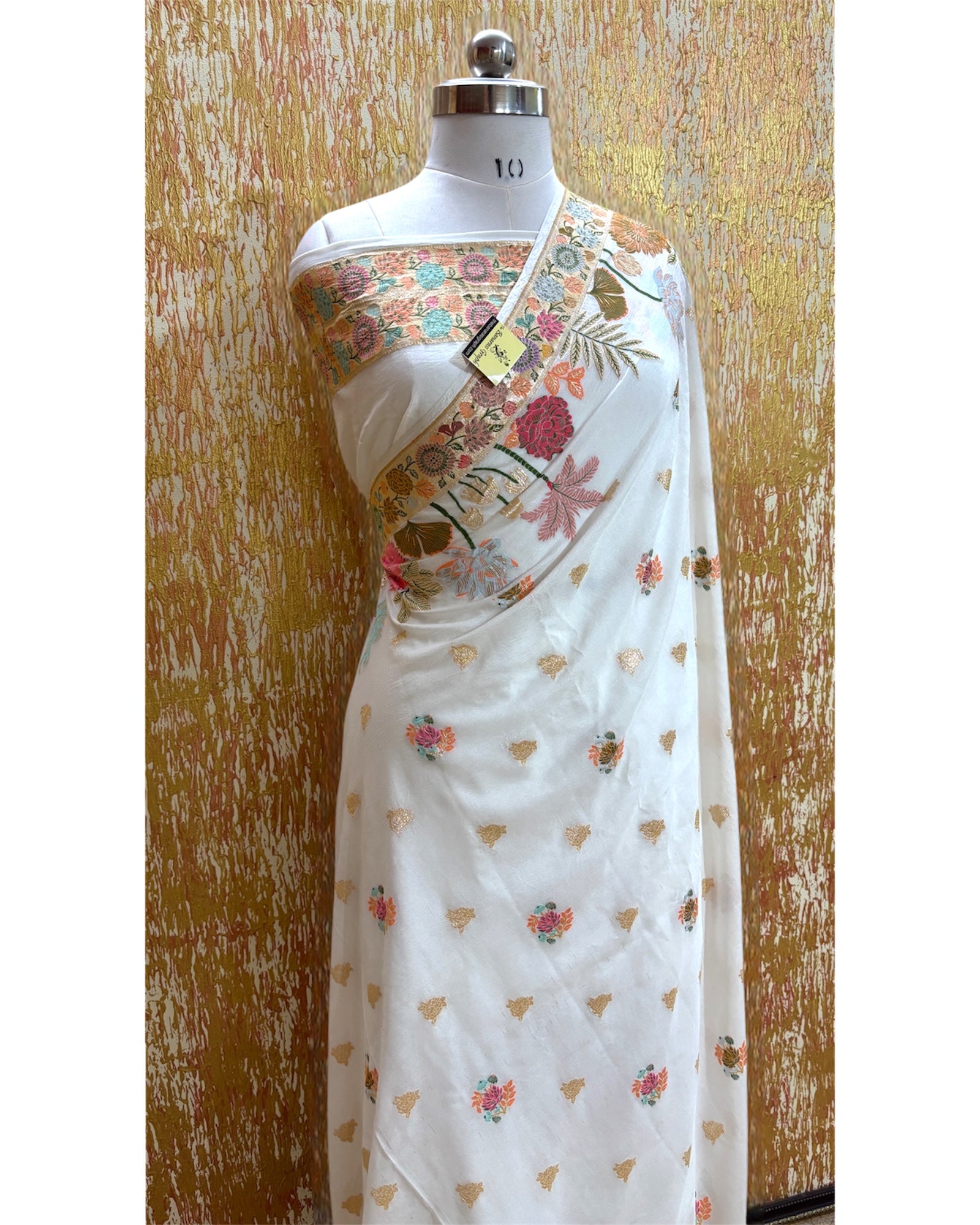 Pure Chiffon Khaddi with Meenakari - Banarasi Saree