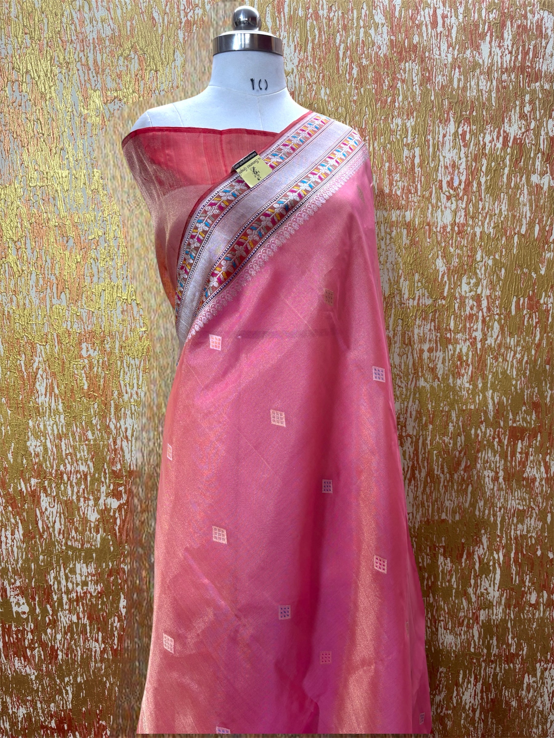 Pure Tissue Handloom Silk - Kadhua Motifs Sona Rupa With Meenakari Katan Border Banarasi Saree