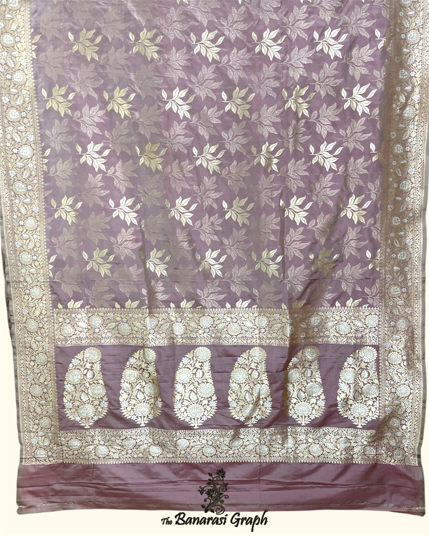 Pure Katan Handloom Silk - All Over Sona Rupa Jaal Work Banarasi Saree