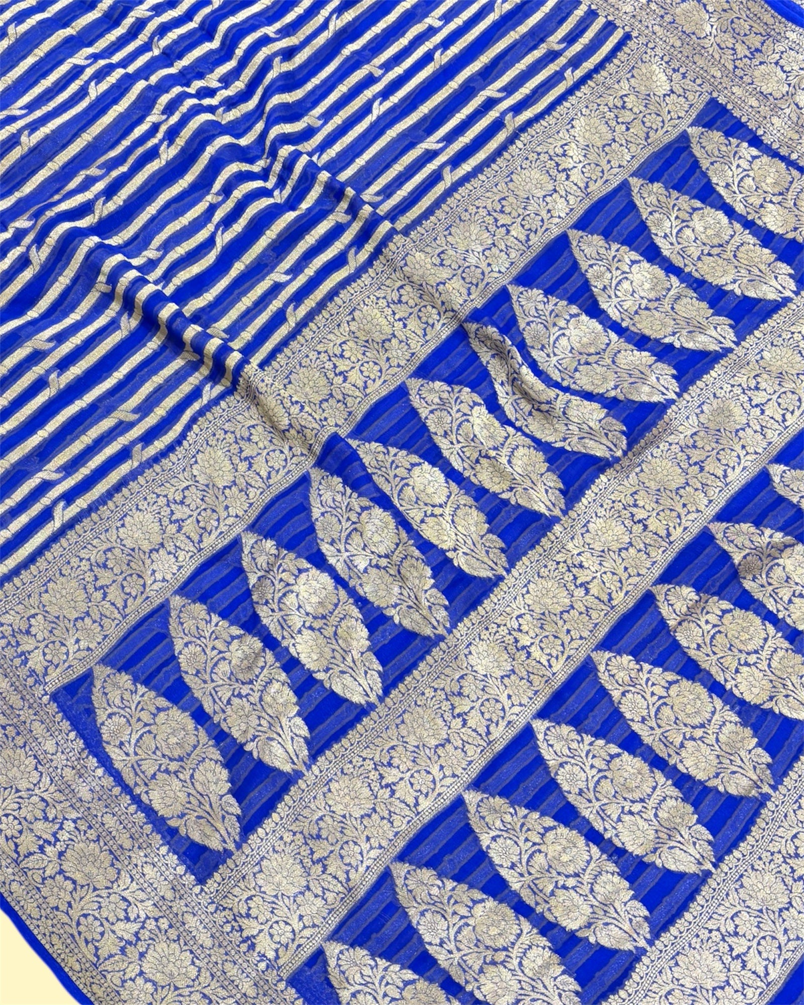 Pure Khaddi Chiffon Banarasi Saree