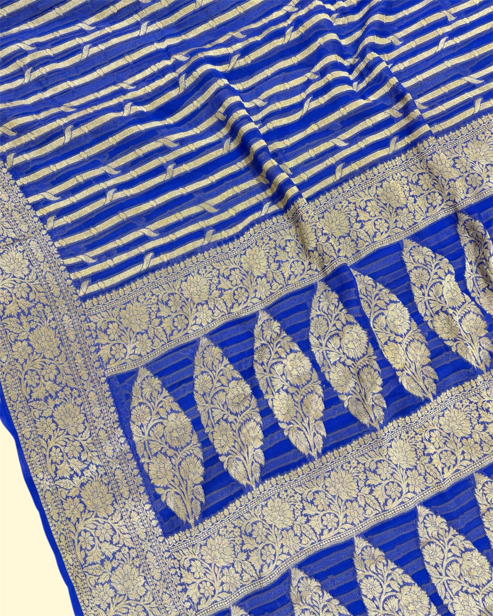 Pure Khaddi Chiffon Banarasi Saree