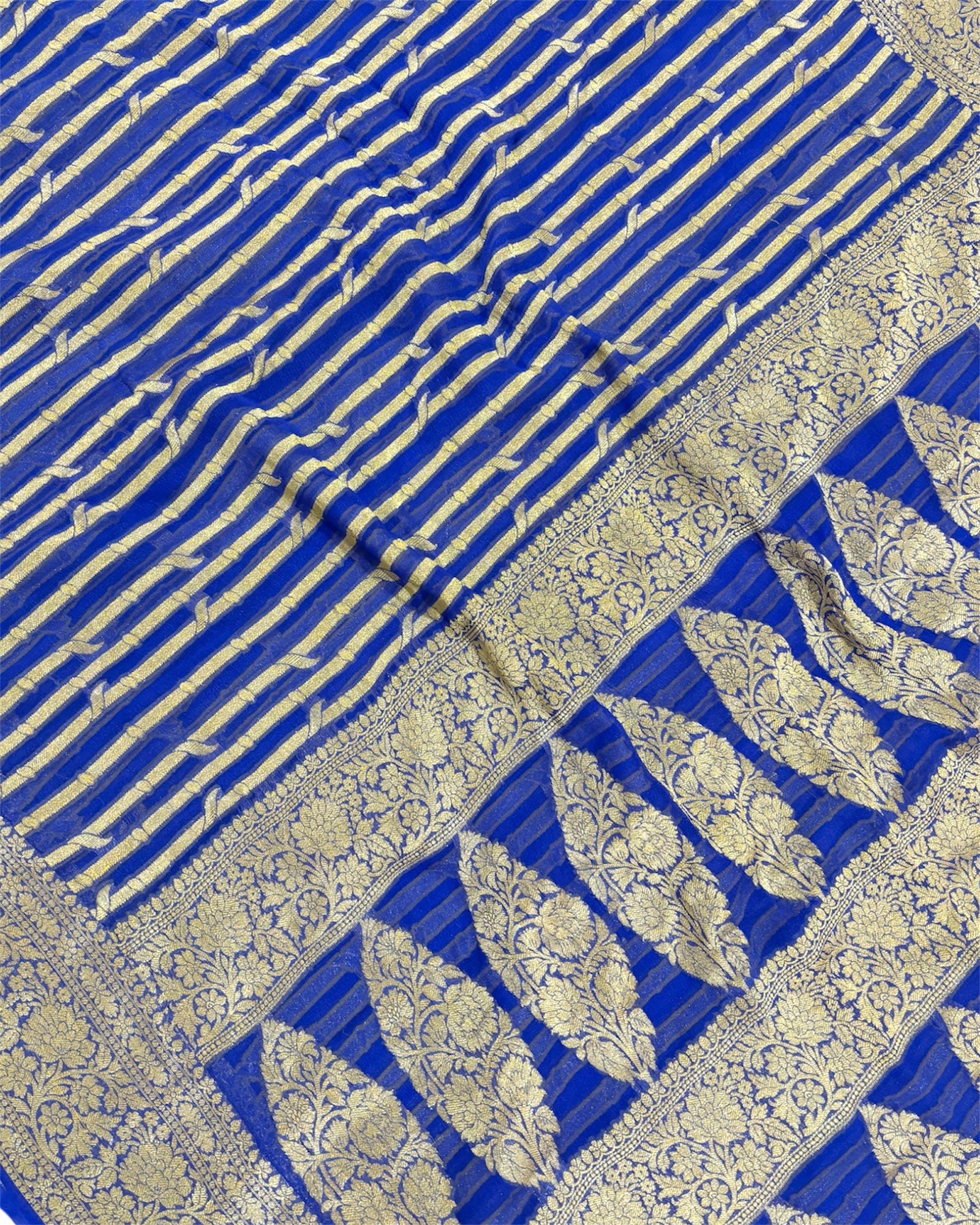 Pure Khaddi Chiffon Banarasi Saree