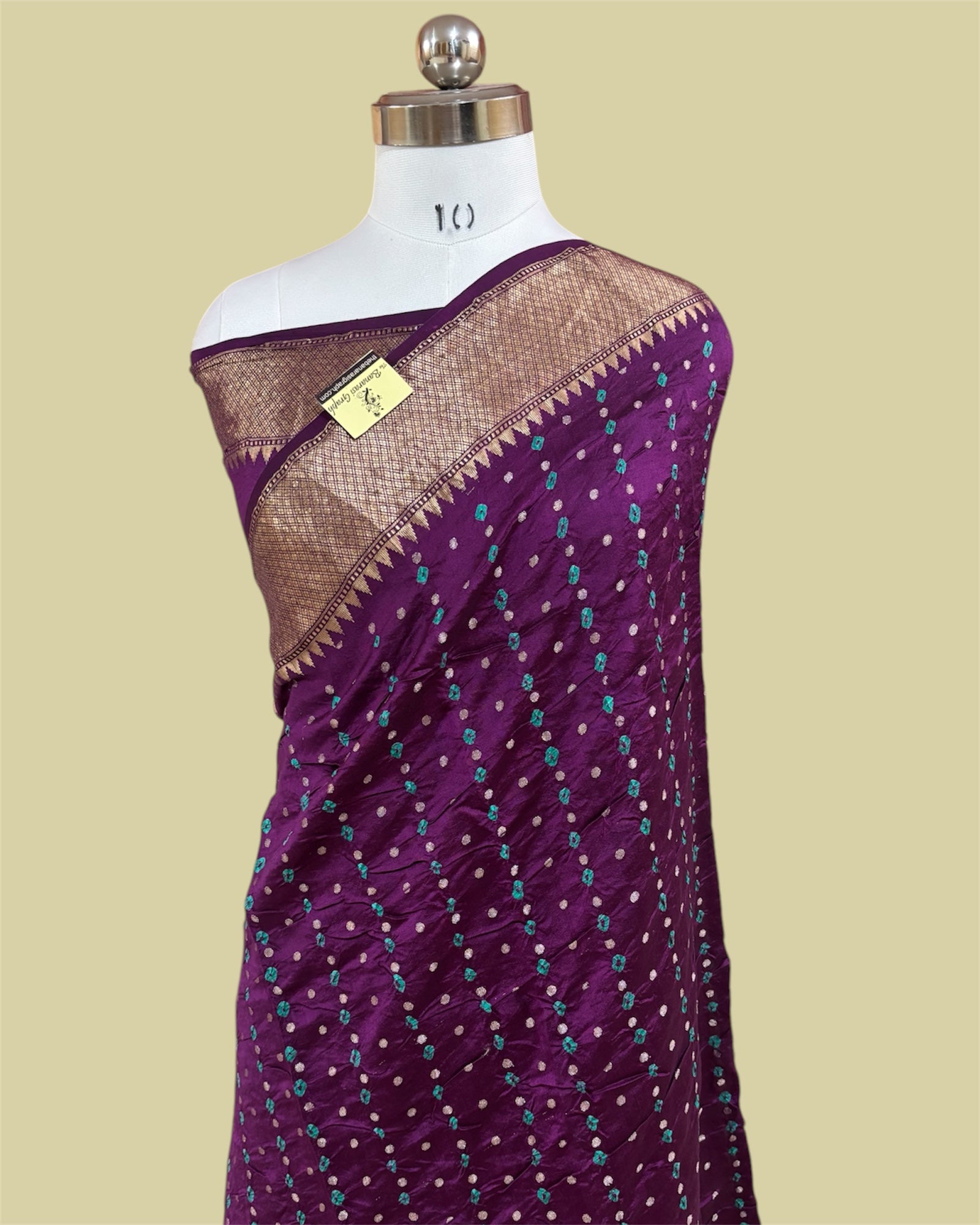 Pure Chiniya Bhandej Silk - Banarasi Saree