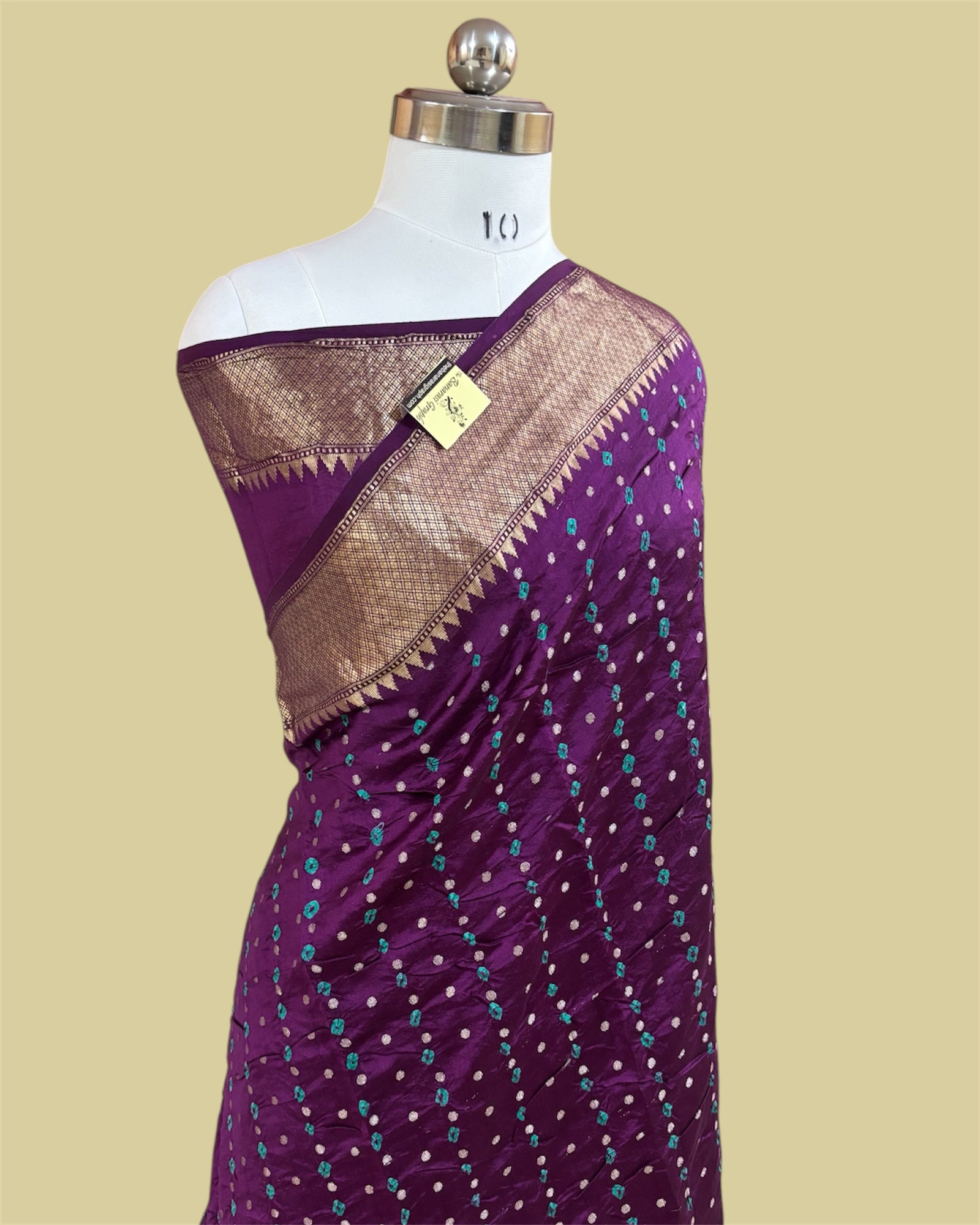 Pure Chiniya Bhandej Silk - Banarasi Saree