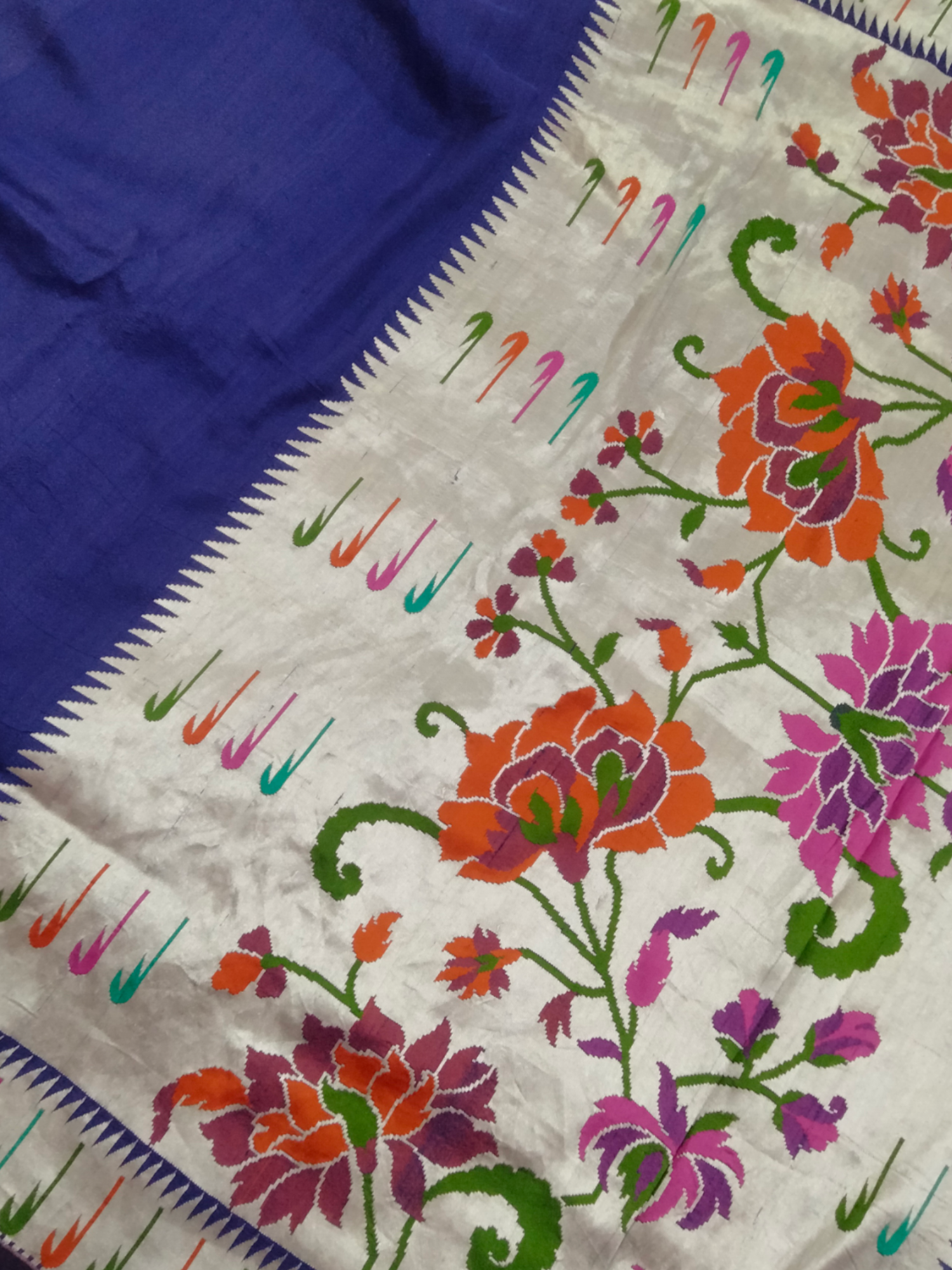 Pure Tussar Georgette Handloom Silk - Banarasi Saree