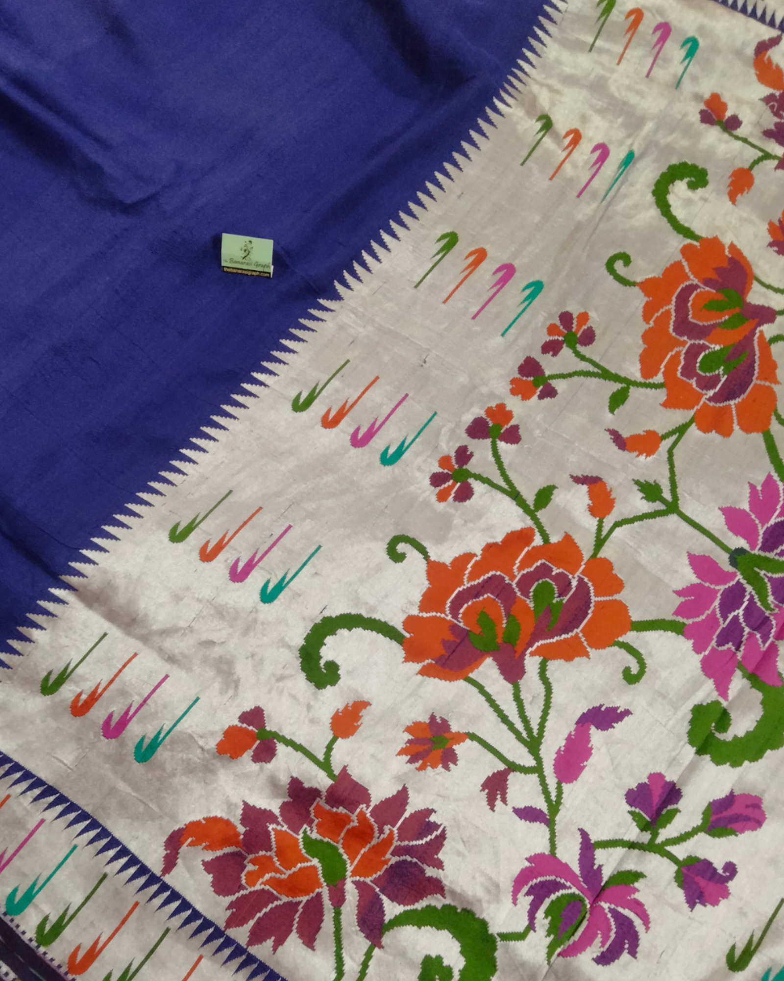 Pure Tussar Georgette Handloom Silk - Banarasi Saree