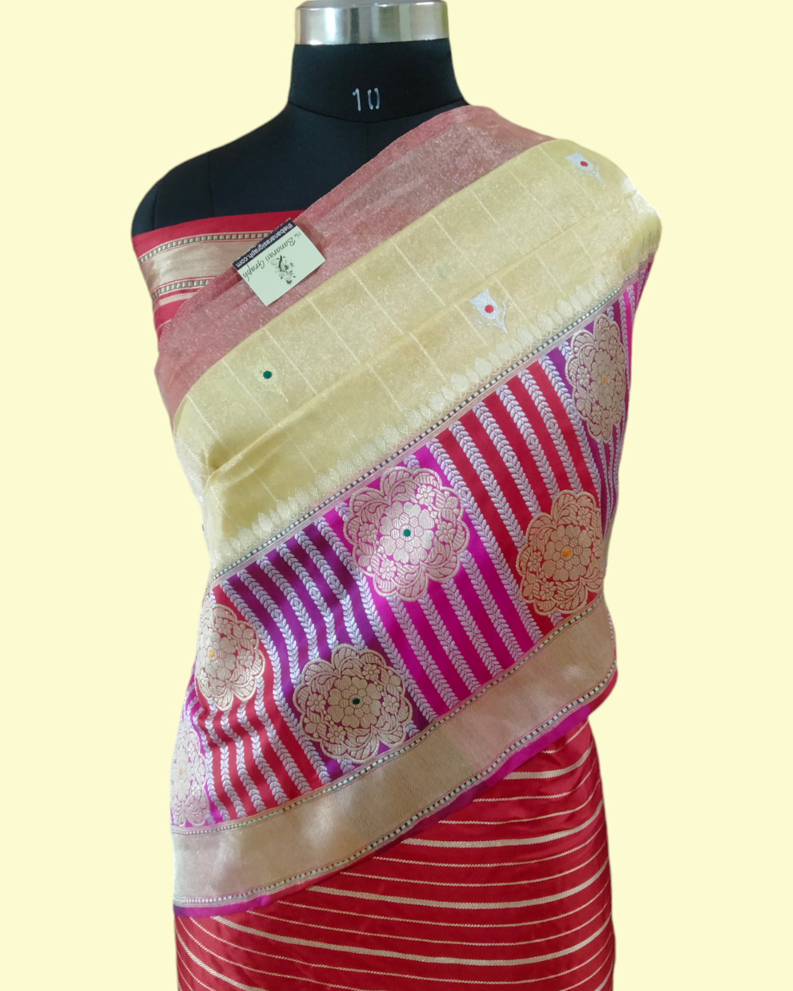 Pure Tissue Handloom Silk  Kadhua Motifs Sona Roopa With Meenakari - Katan Border Banarasi Saree
