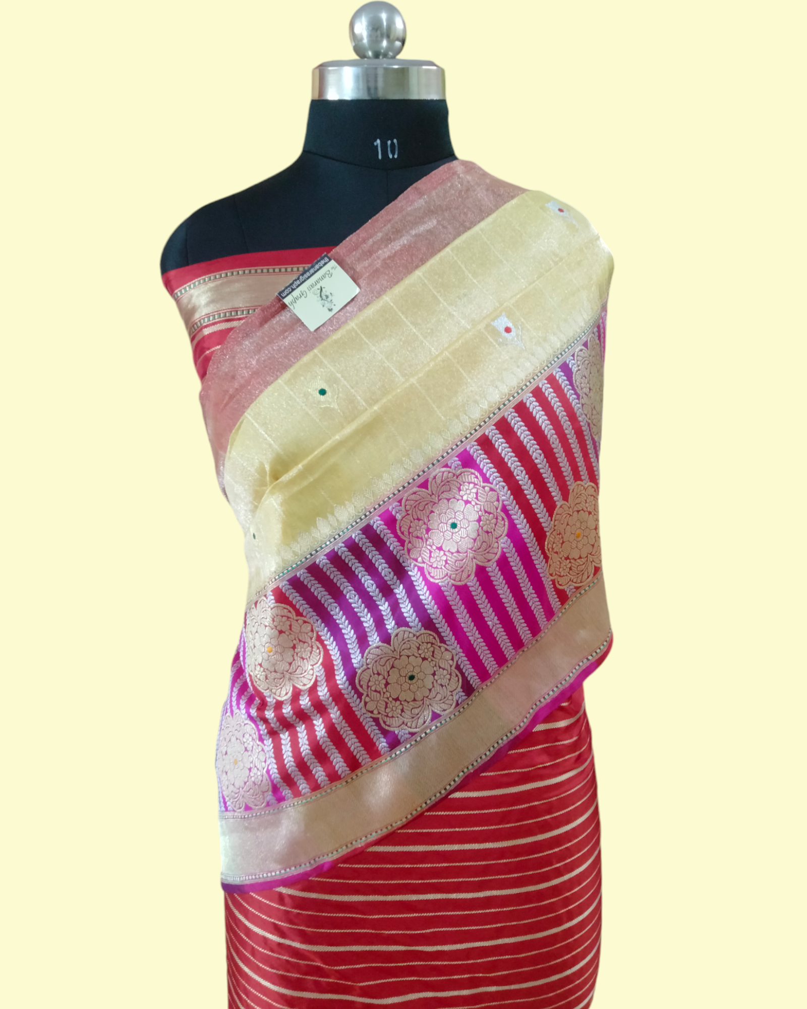 Pure Tissue Handloom Silk  Kadhua Motifs Sona Roopa With Meenakari - Katan Border Banarasi Saree