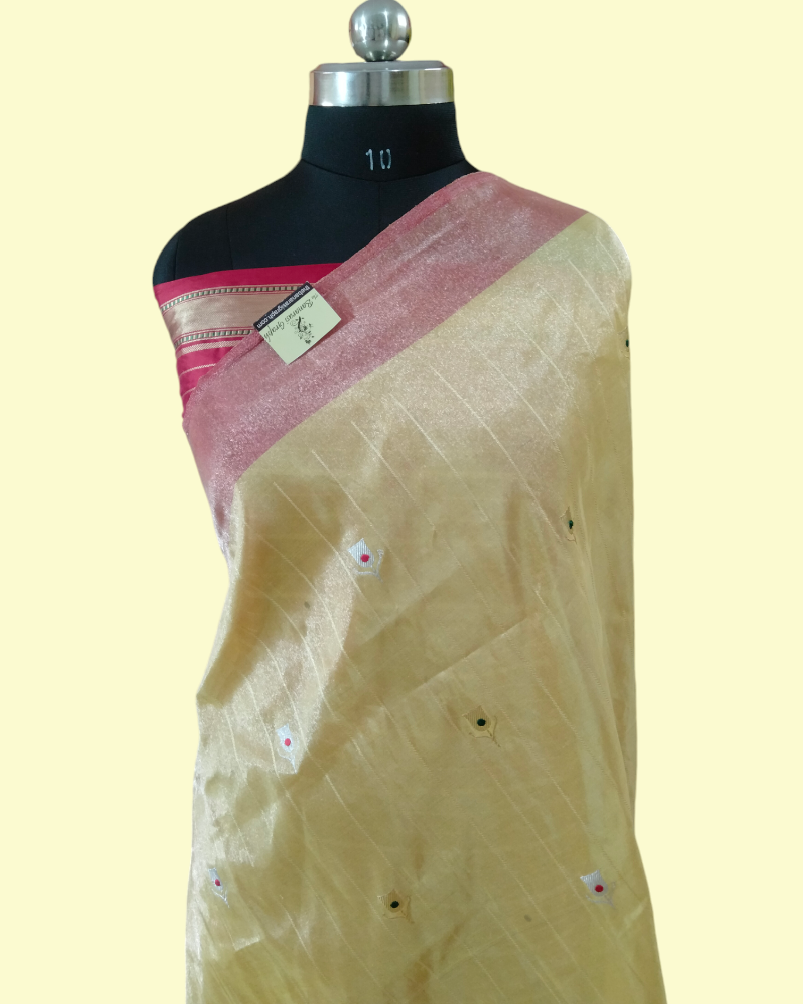 Pure Tissue Handloom Silk  Kadhua Motifs Sona Roopa With Meenakari - Katan Border Banarasi Saree