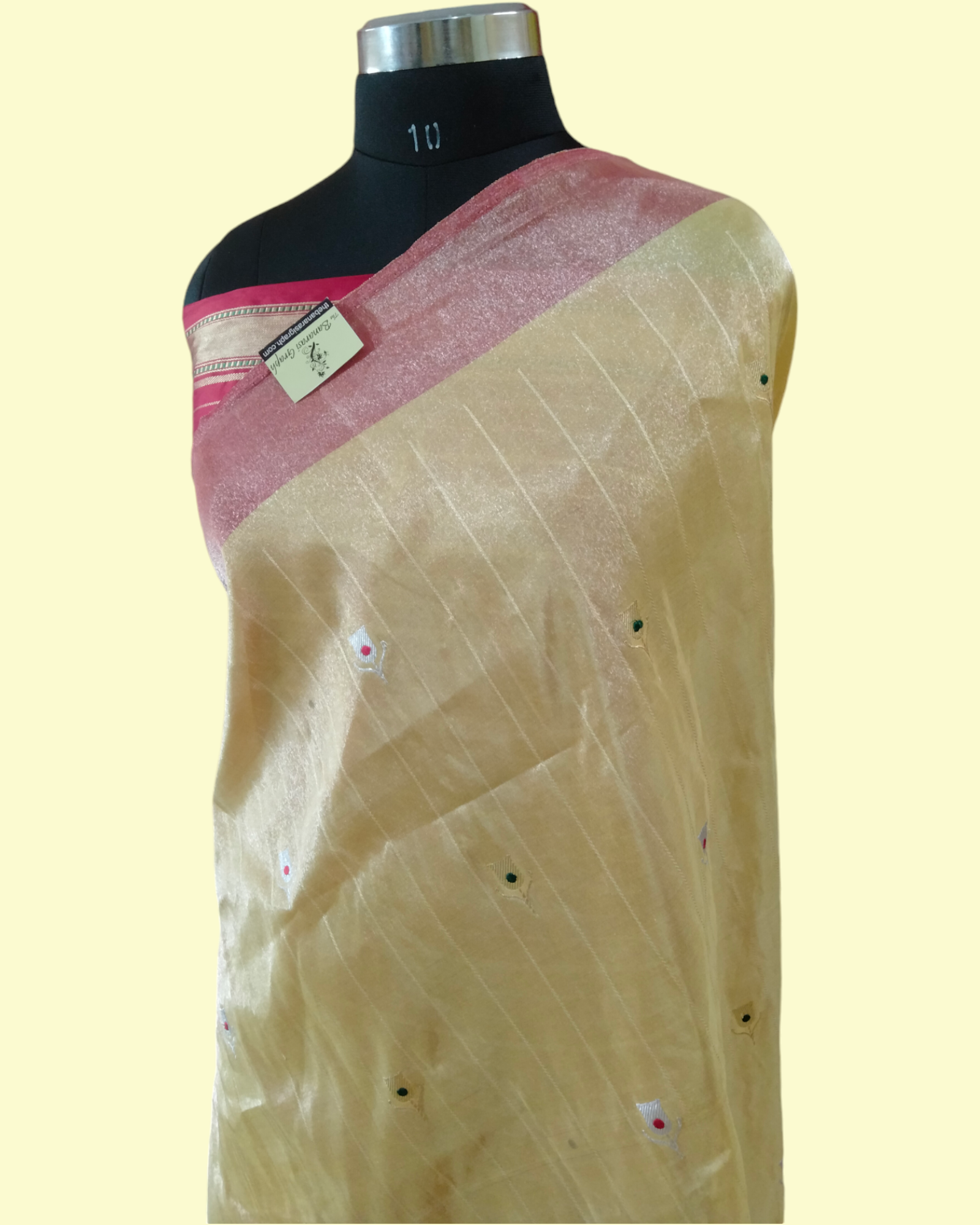 Pure Tissue Handloom Silk  Kadhua Motifs Sona Roopa With Meenakari - Katan Border Banarasi Saree