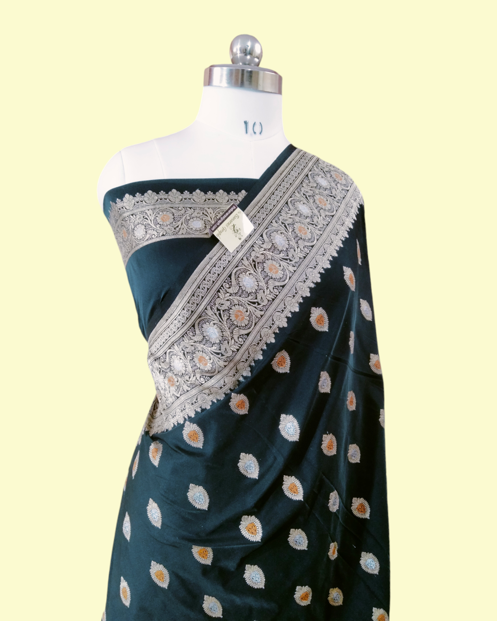 Pure Mashru Katan With Meenakari - Banarasi Saree