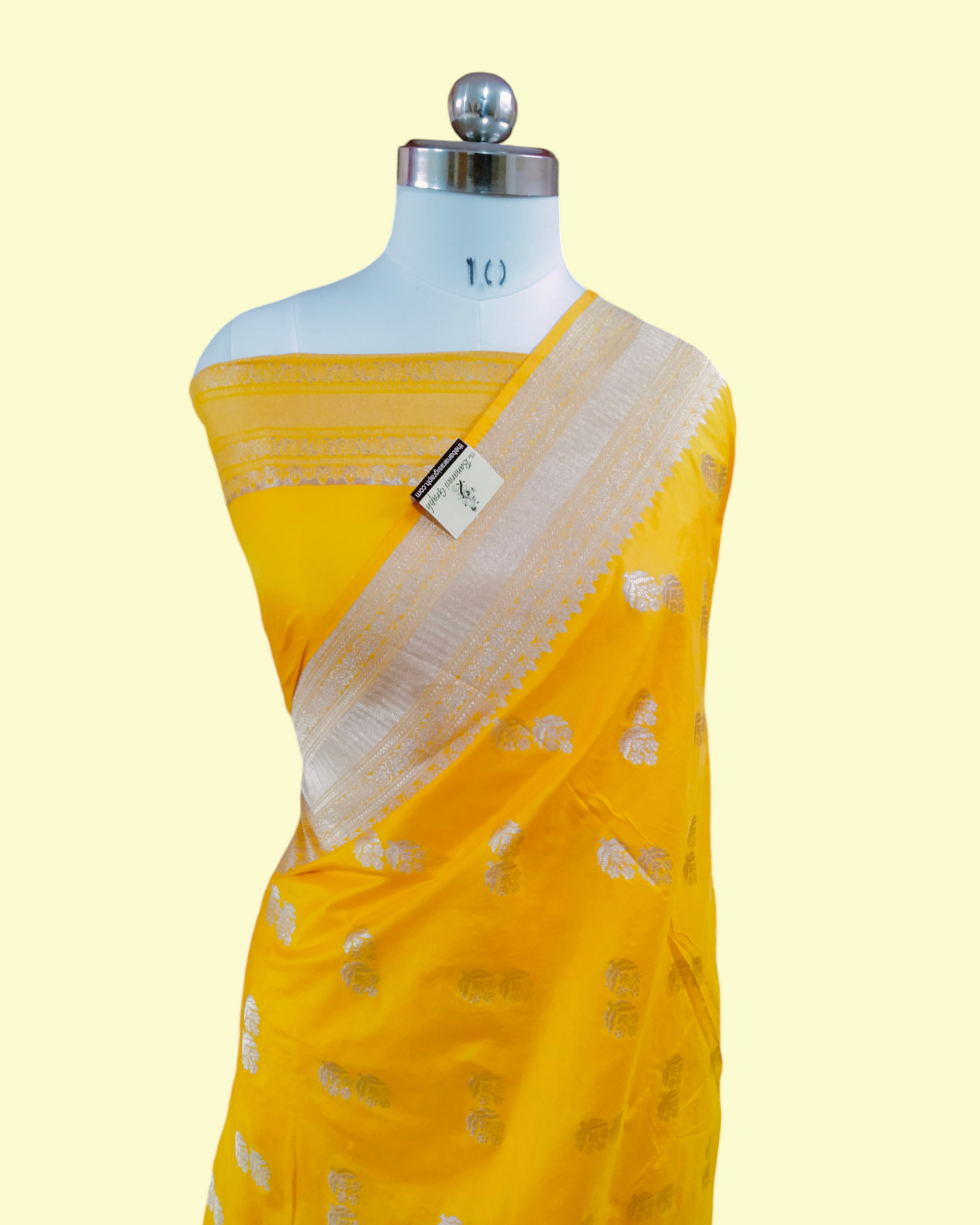 Yellow Pure Katan Uppada Handloom Silk - Banarasi Saree