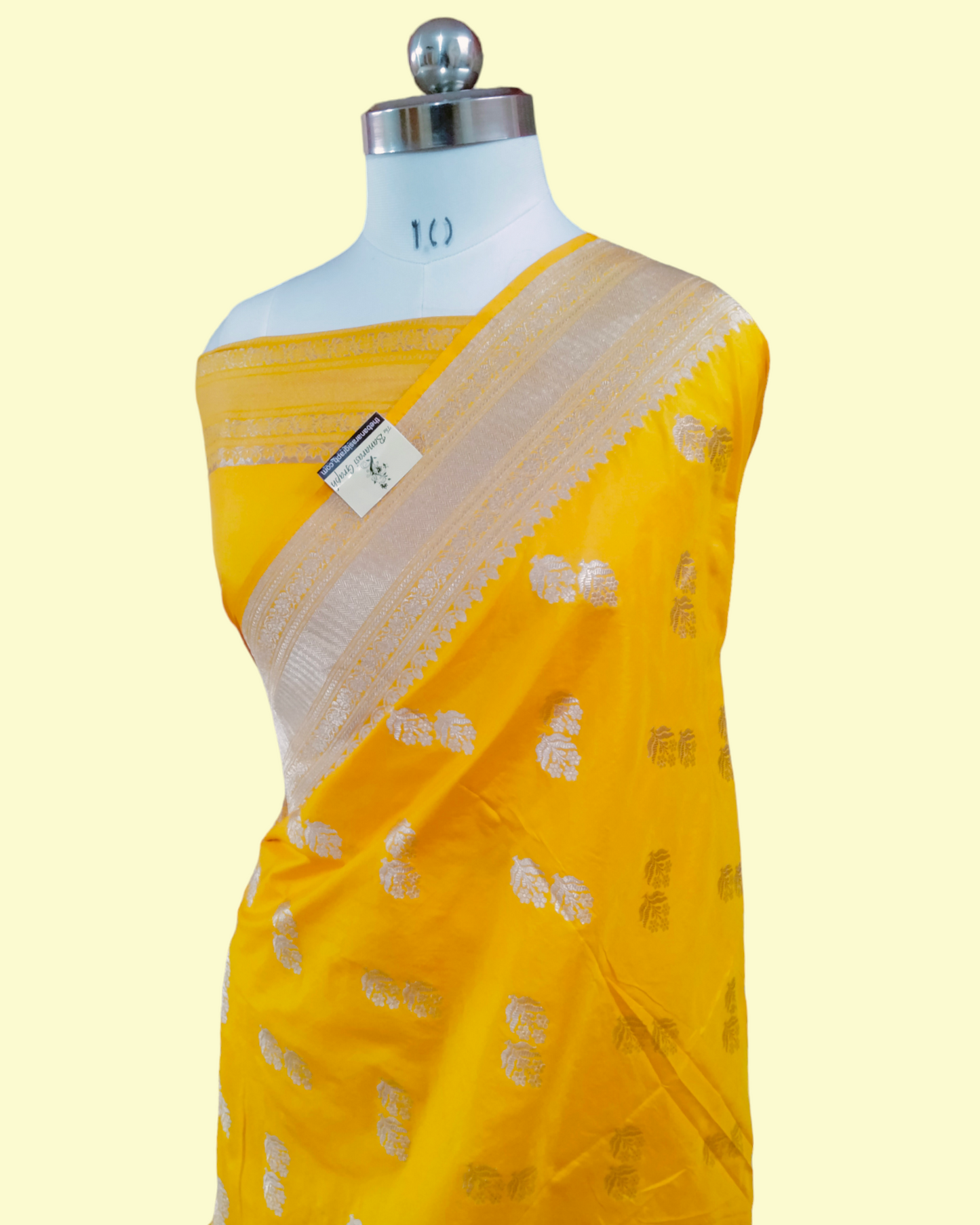 Yellow Pure Katan Uppada Handloom Silk - Banarasi Saree