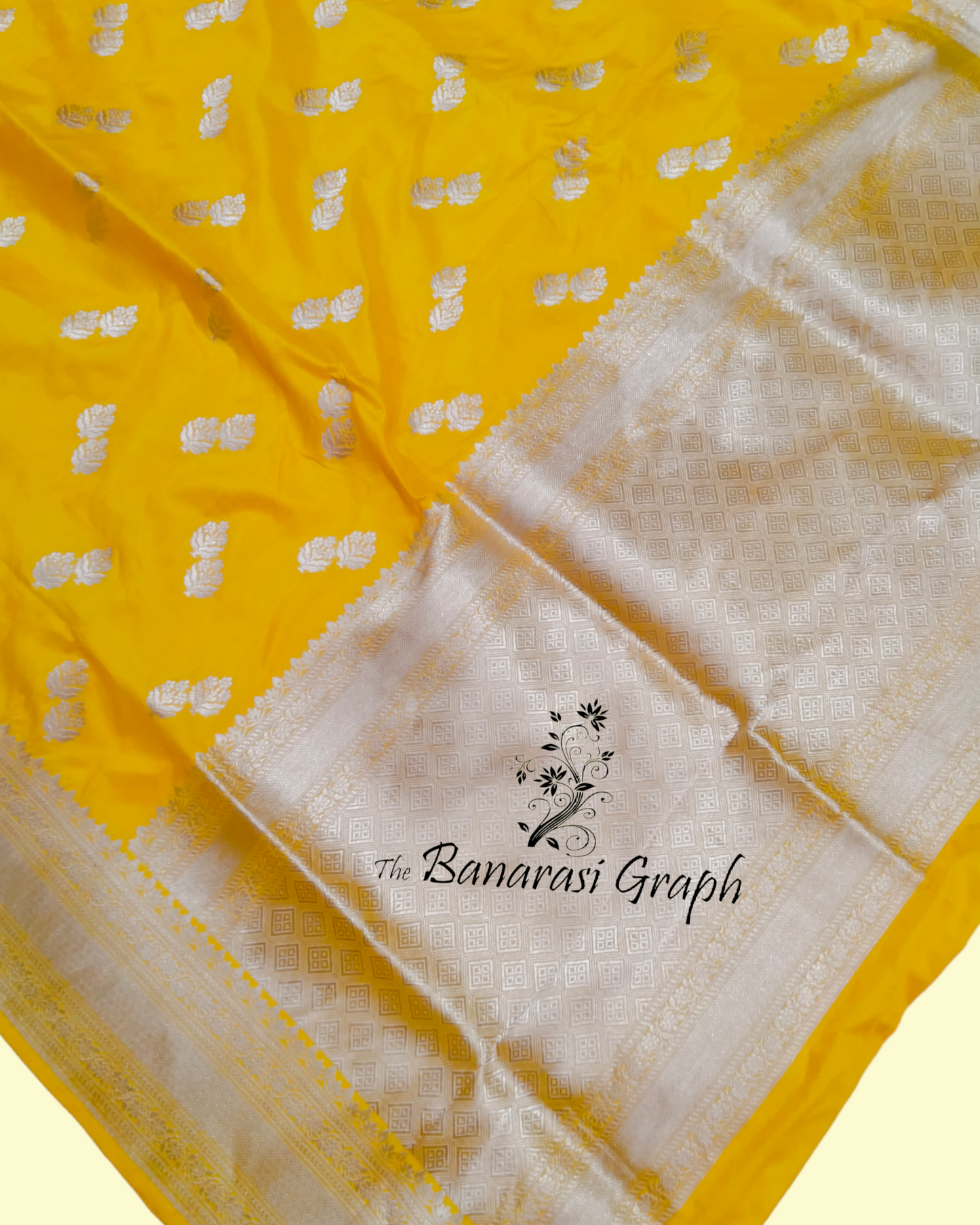 Yellow Pure Katan Uppada Handloom Silk - Banarasi Saree