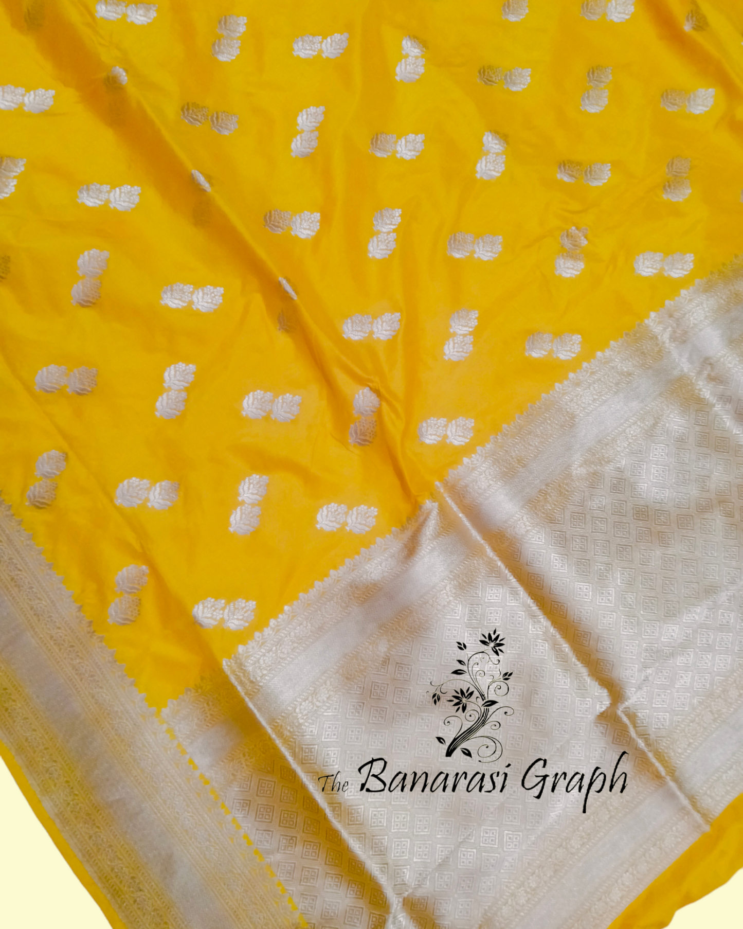 Yellow Pure Katan Uppada Handloom Silk - Banarasi Saree