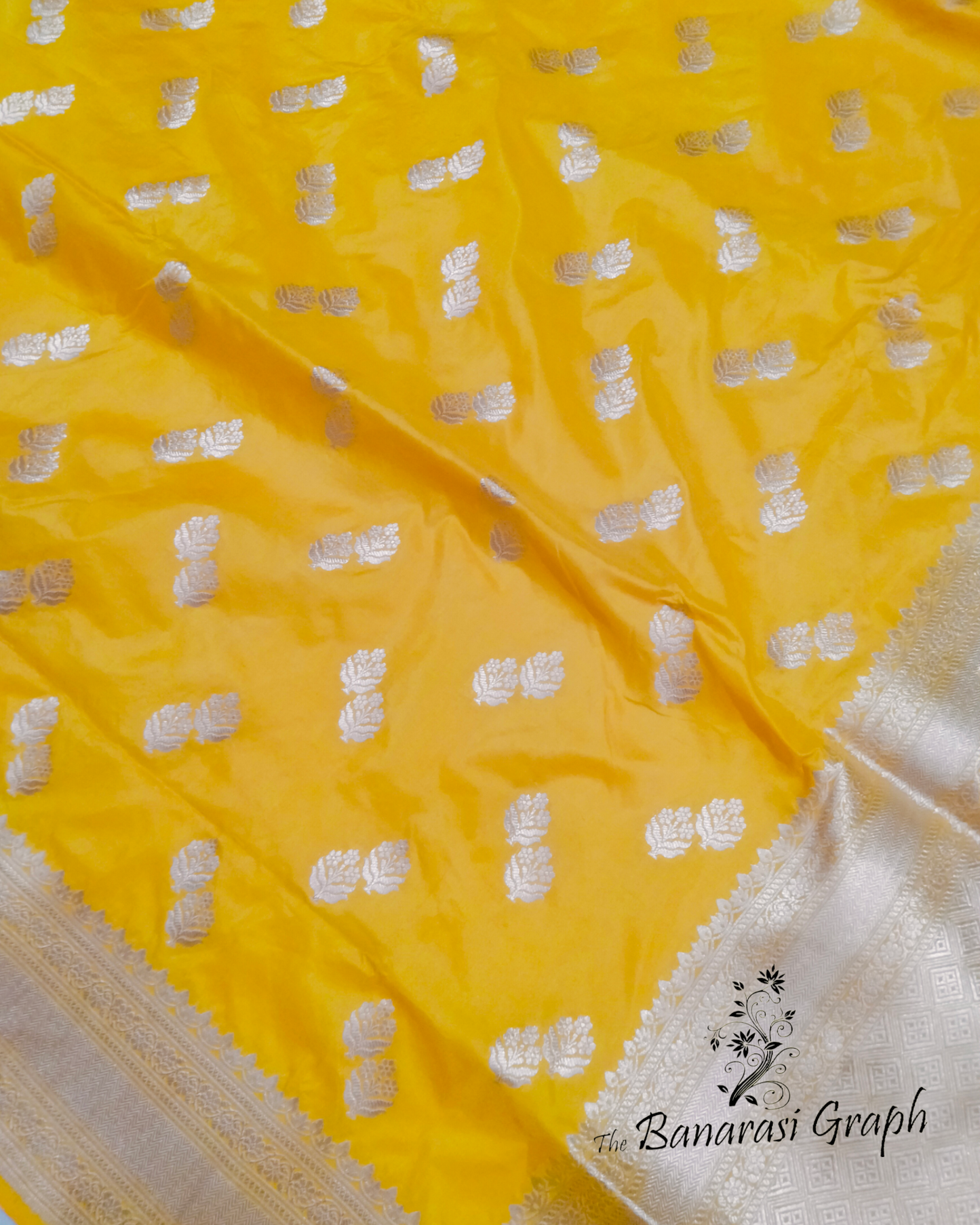 Yellow Pure Katan Uppada Handloom Silk - Banarasi Saree