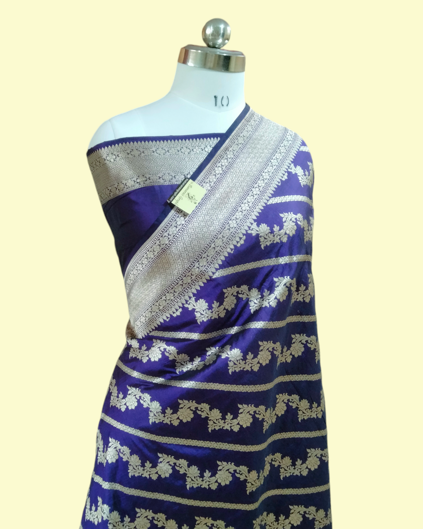 Ocean Blue Pure Katan Handloom Silk Uppada - Jaal Work Banarasi Saree