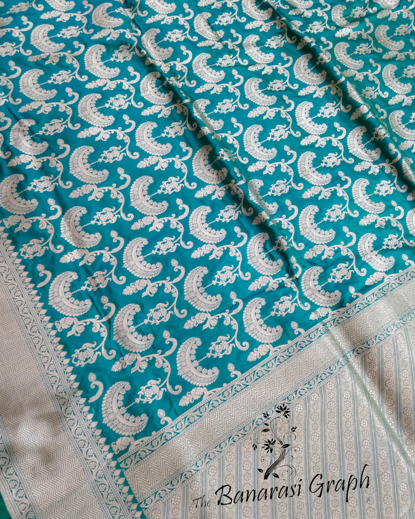Pure Katan Handloom Silk Uppada - All Over Jaal Work Banarasi Saree