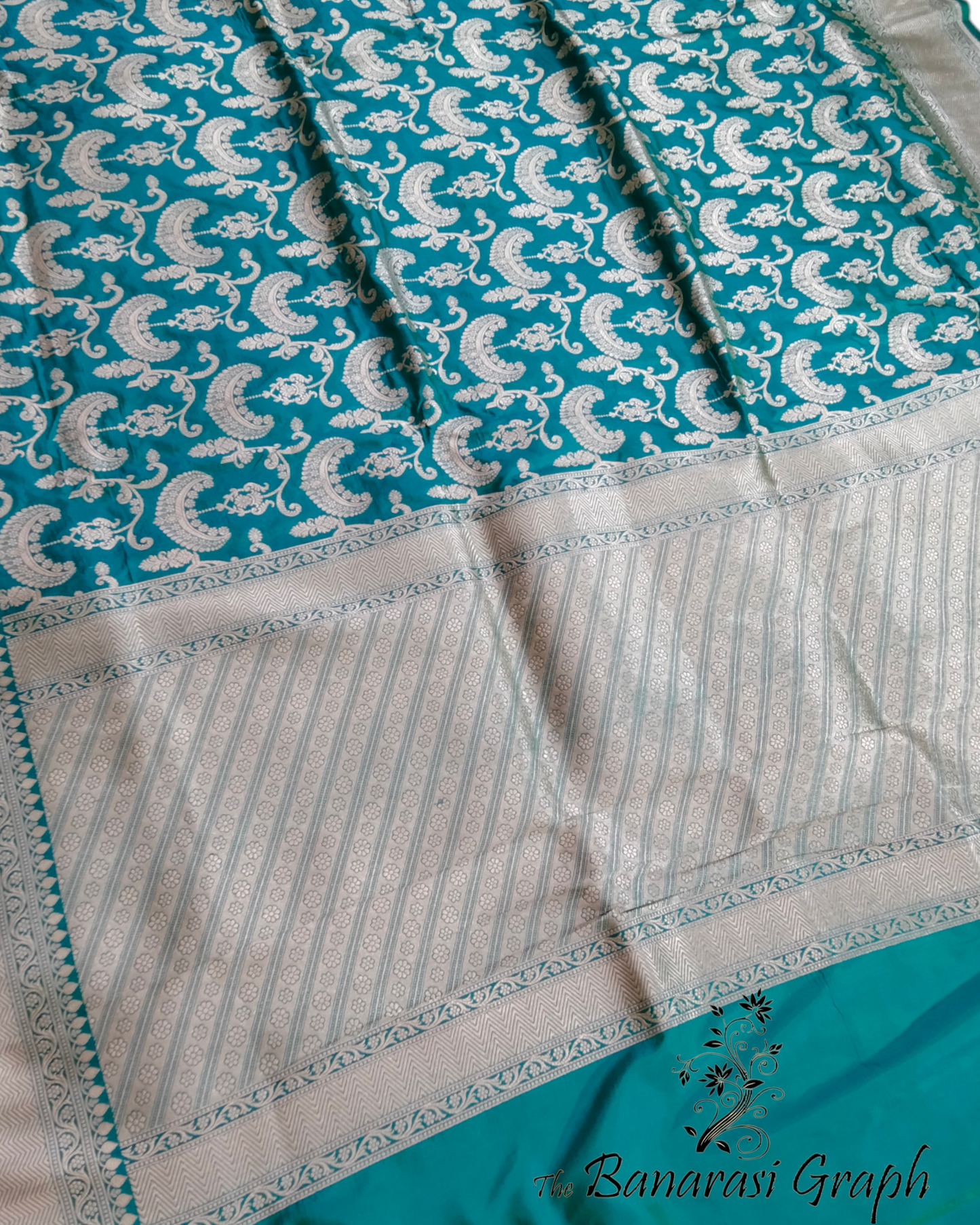 Pure Katan Handloom Silk Uppada - All Over Jaal Work Banarasi Saree