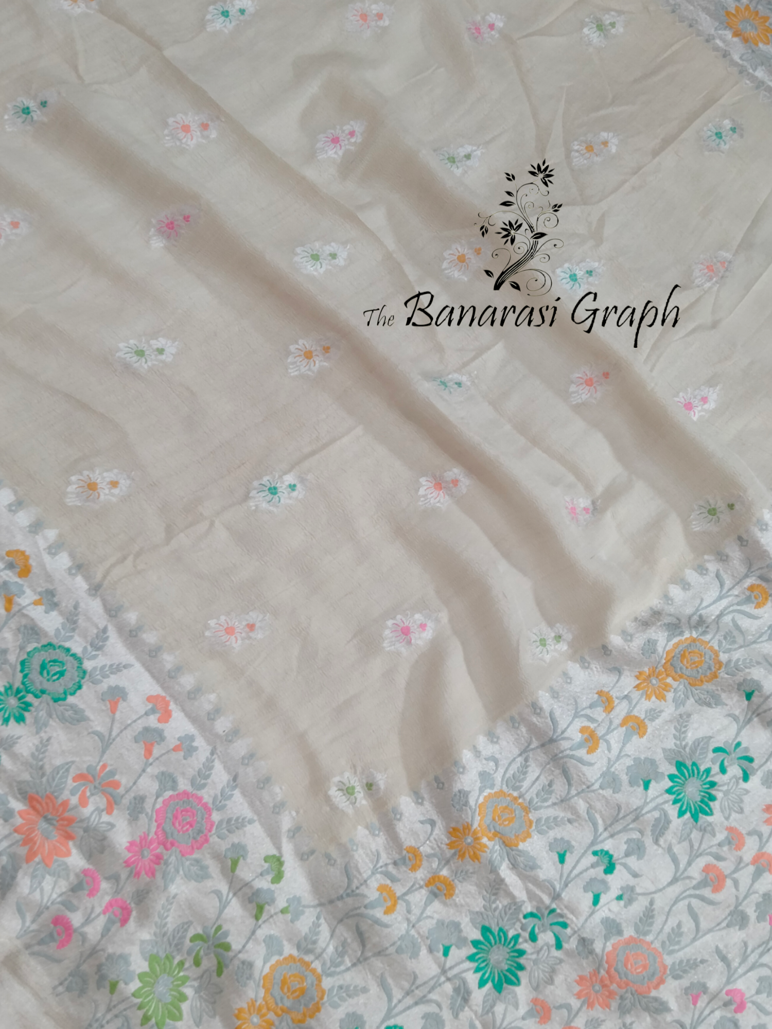 Pure Tussar Silk with Meenakari - Banarasi Saree