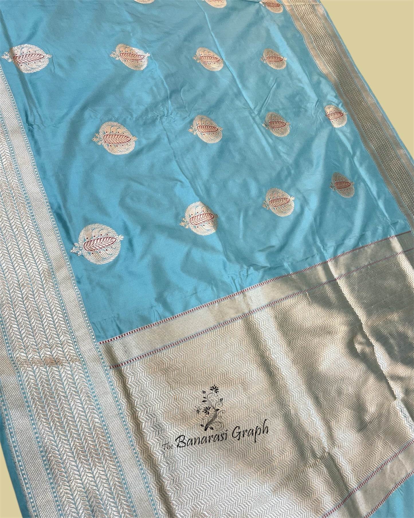 Pure Raw Mango Handloom Kadhua Silk with Meenakari - Banarasi Saree