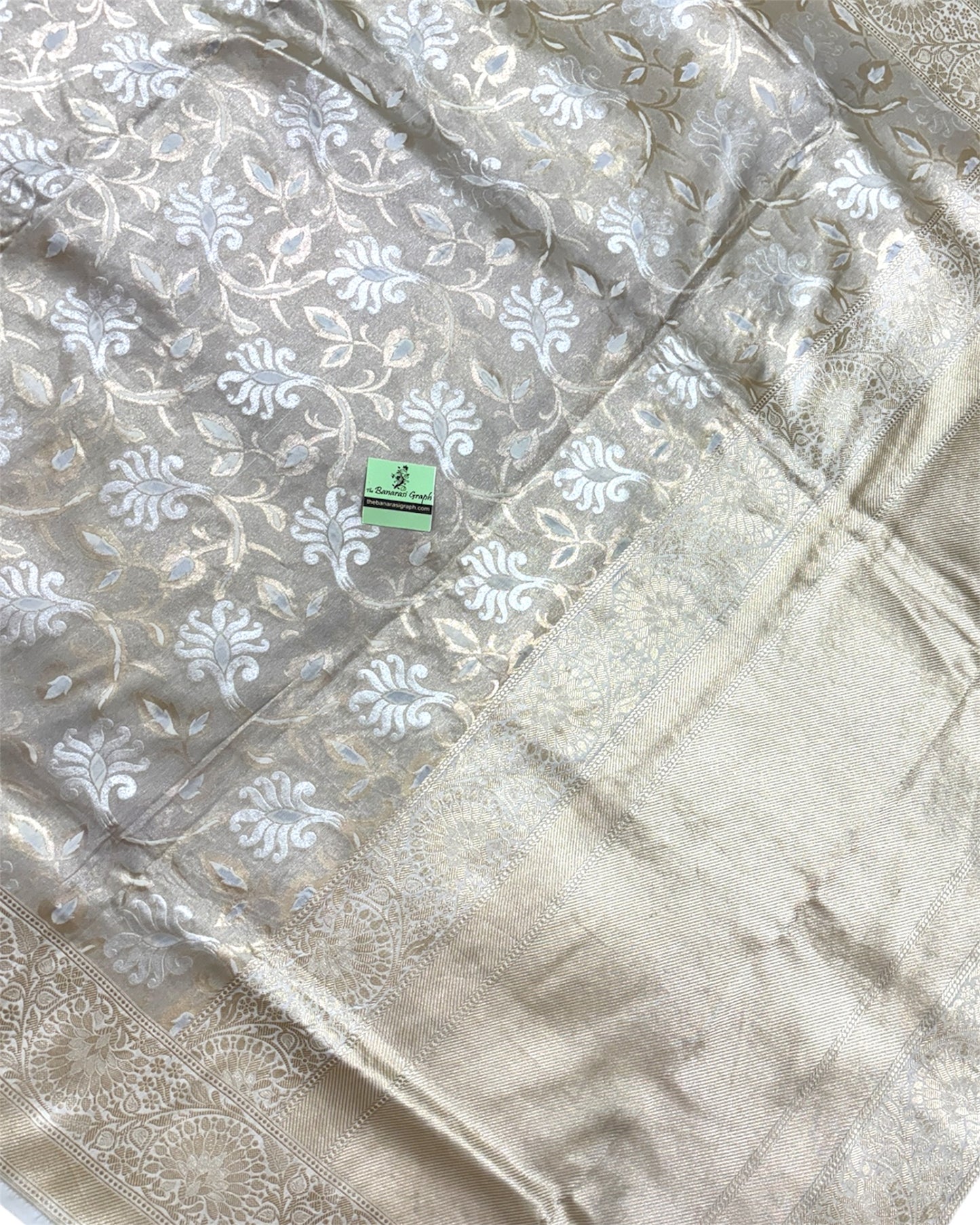 Pure Katan Handloom Silk - All Over Jaal Work With Meenakari Banarasi Saree
