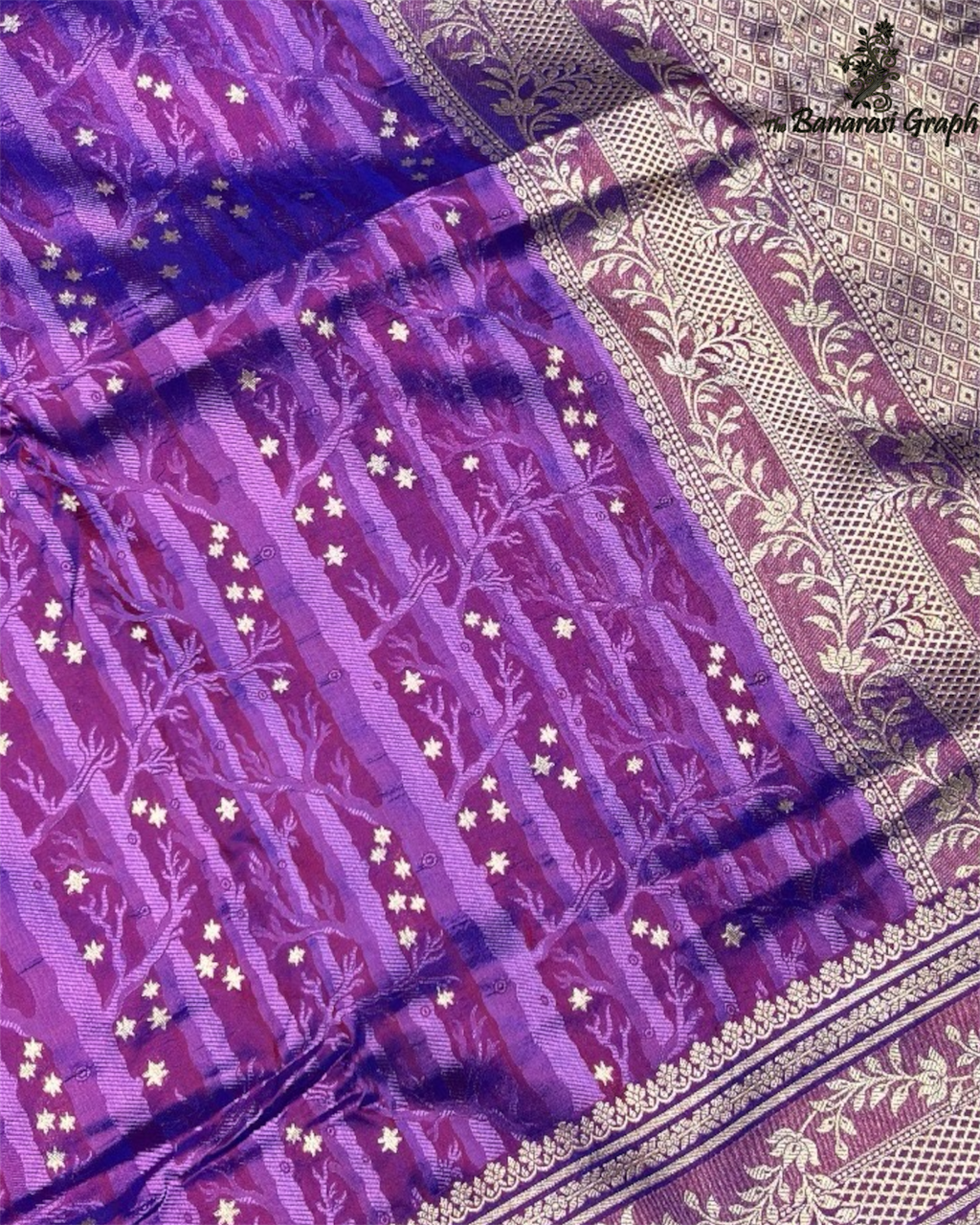 Pure Katan Handloom Silk - Dual Shade Banarasi Saree