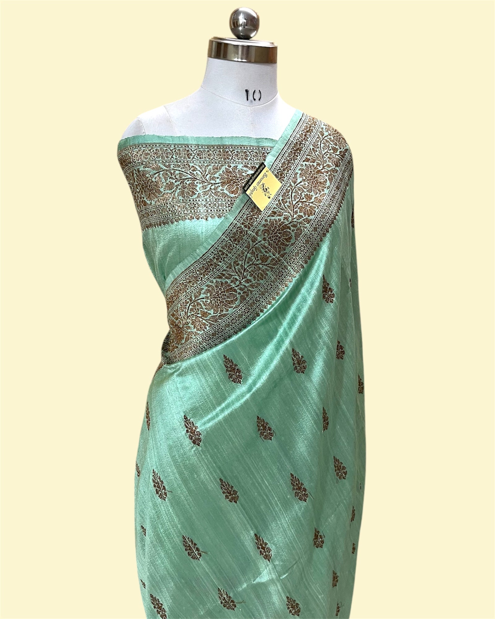 Pure Raw Handloom Silk - Kadhua Motifs Banarasi Saree