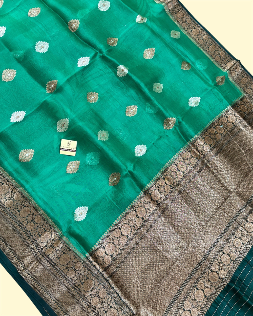 Pure Kora Silk - Sona Rupa Banarasi Saree