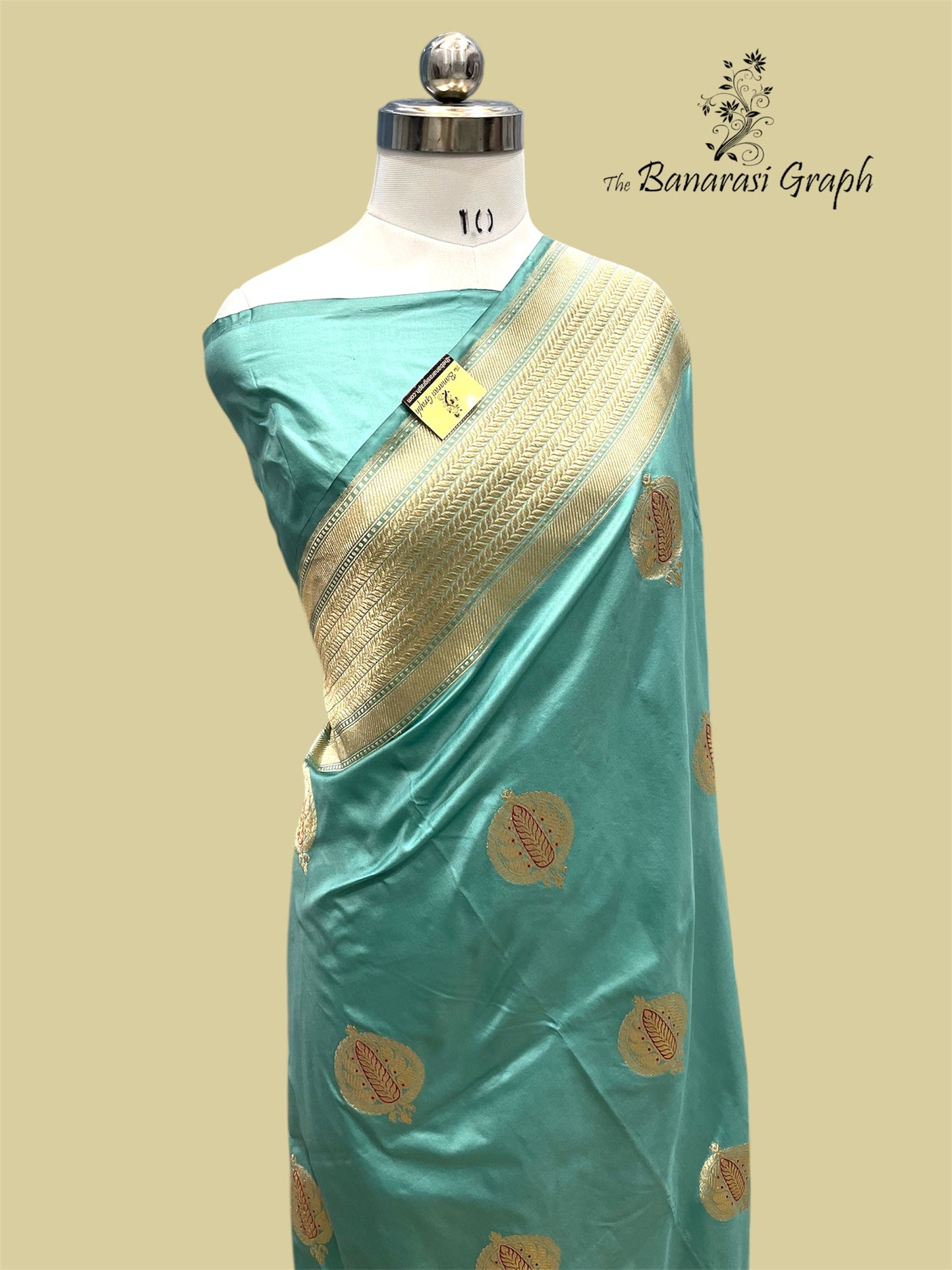 Pure Raw Mango Handloom Kadhua Silk with Meenakari - Banarasi Saree