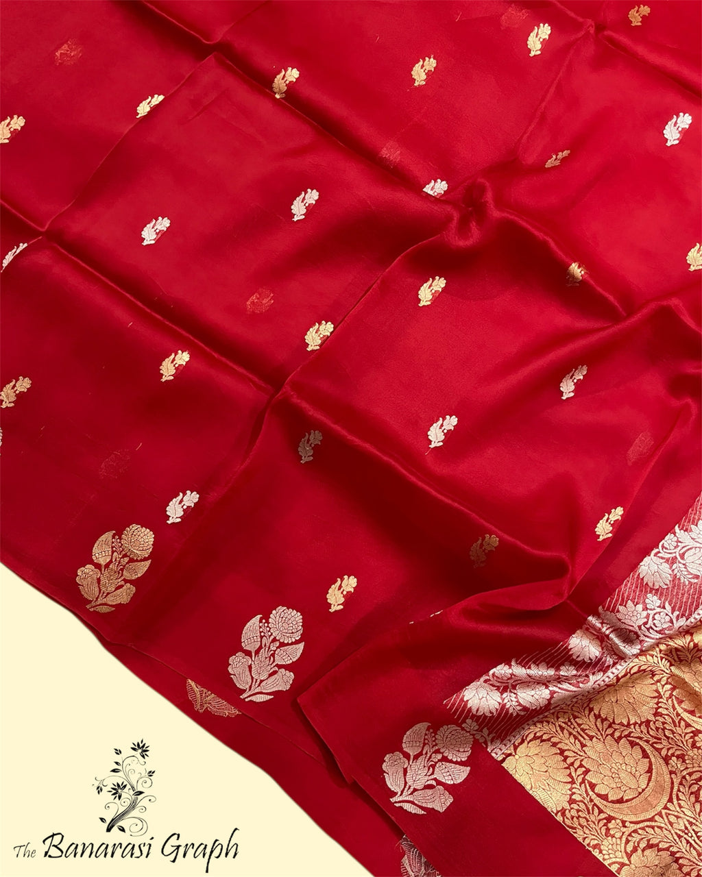 Pure Kora Handloom Silk - Kadhua Motifs Sona Rupa Banarasi Saree