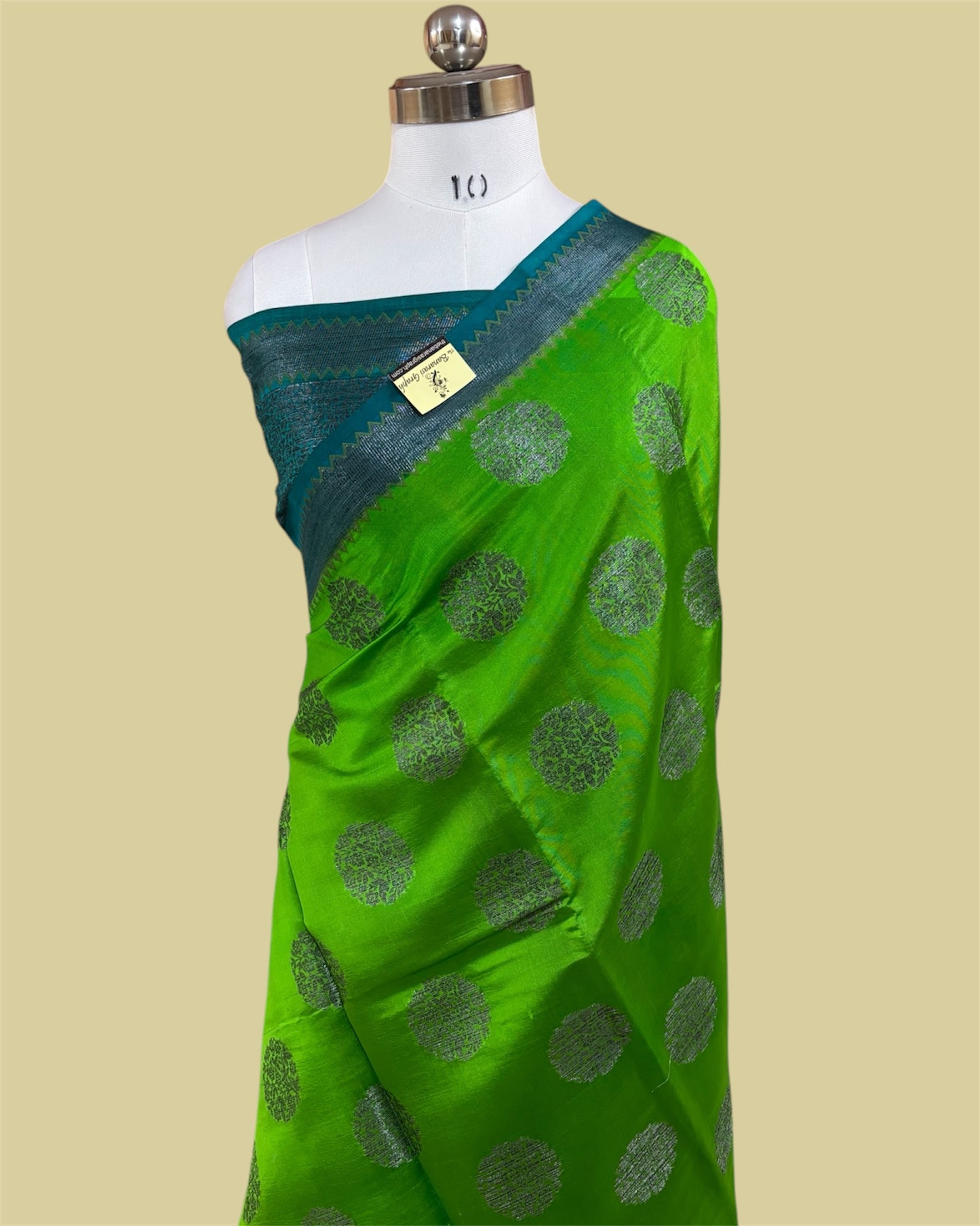 Green Pure Chiniya Silk - Banarasi Saree