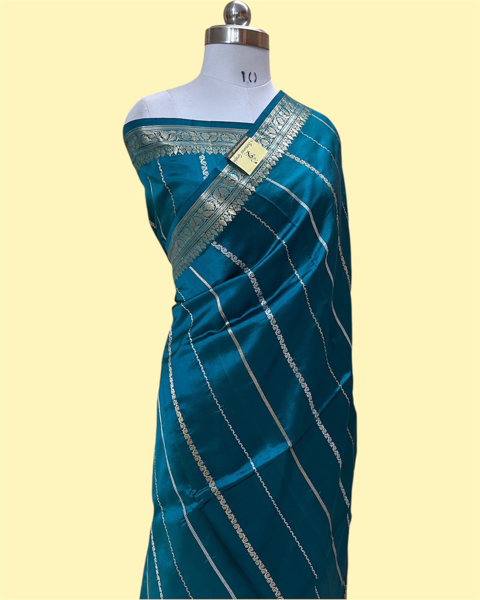 Pure Raw Mango Handloom Silk - Kadhua Motifs Banarasi Saree