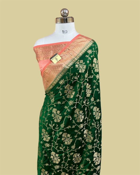 Pure Dupion Silk - Banarasi Saree