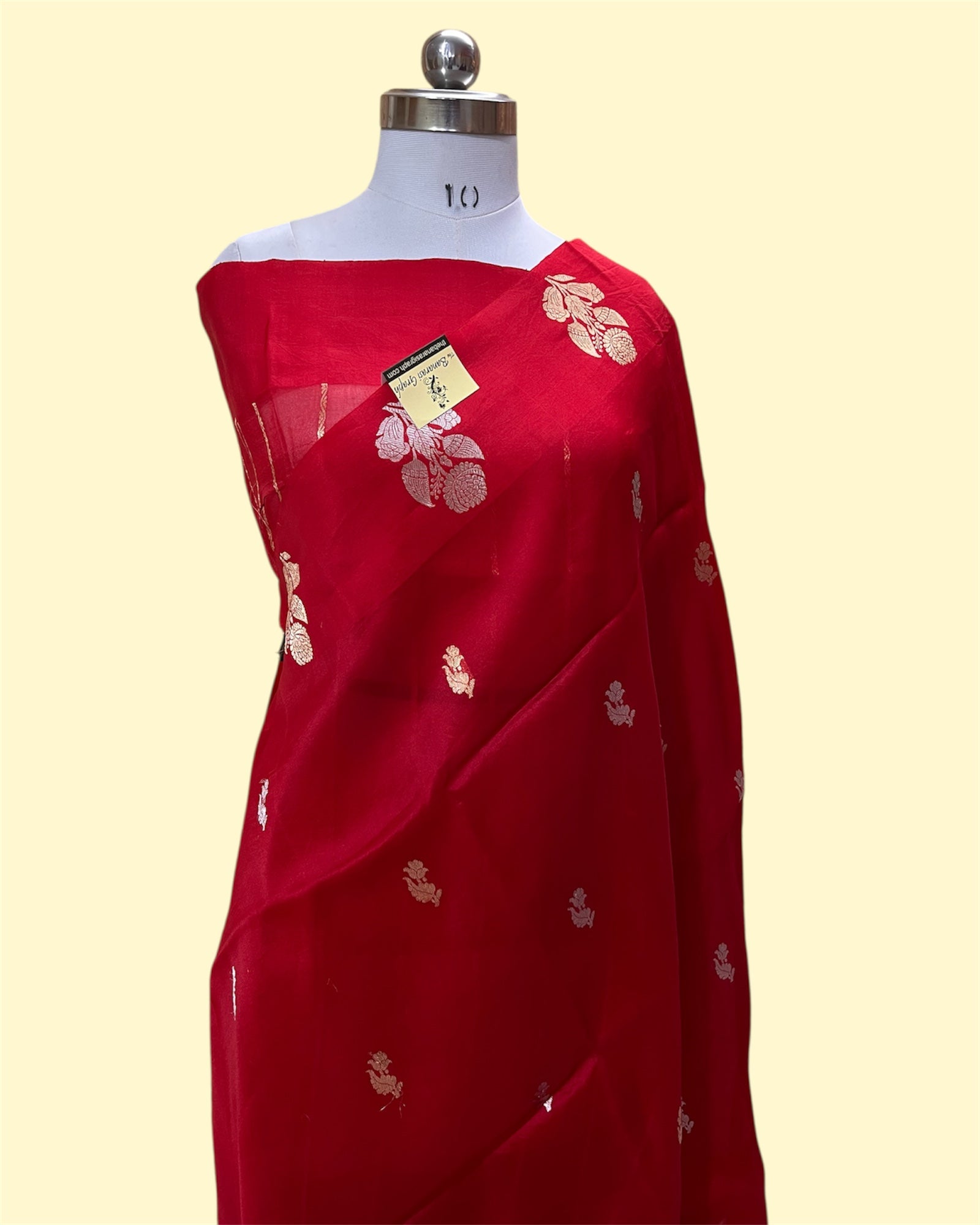 Pure Kora Handloom Silk - Kadhua Motifs Sona Rupa Banarasi Saree