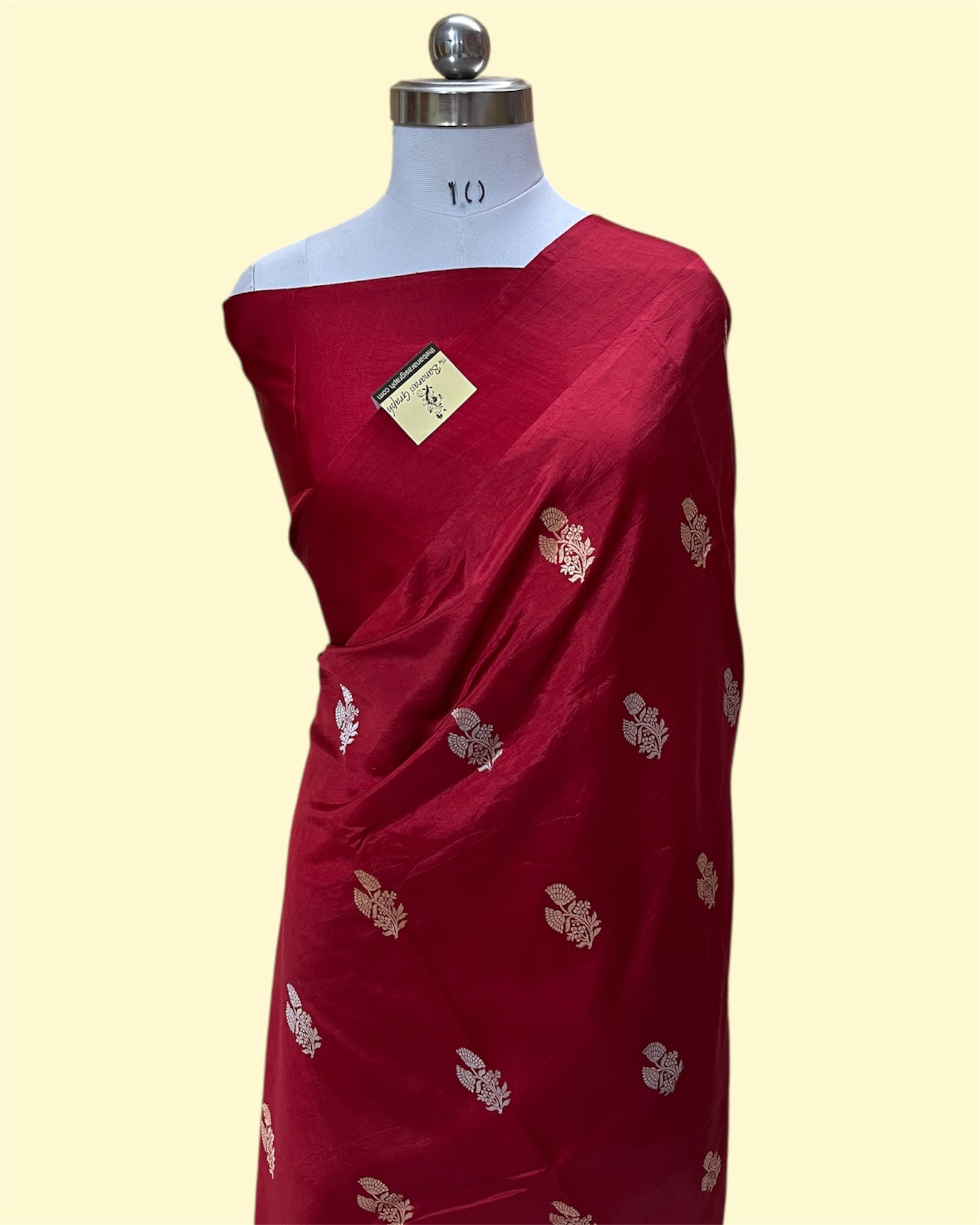 Pure Raw Mango Handloom Silk - Kadhua Motifs Banarasi Saree